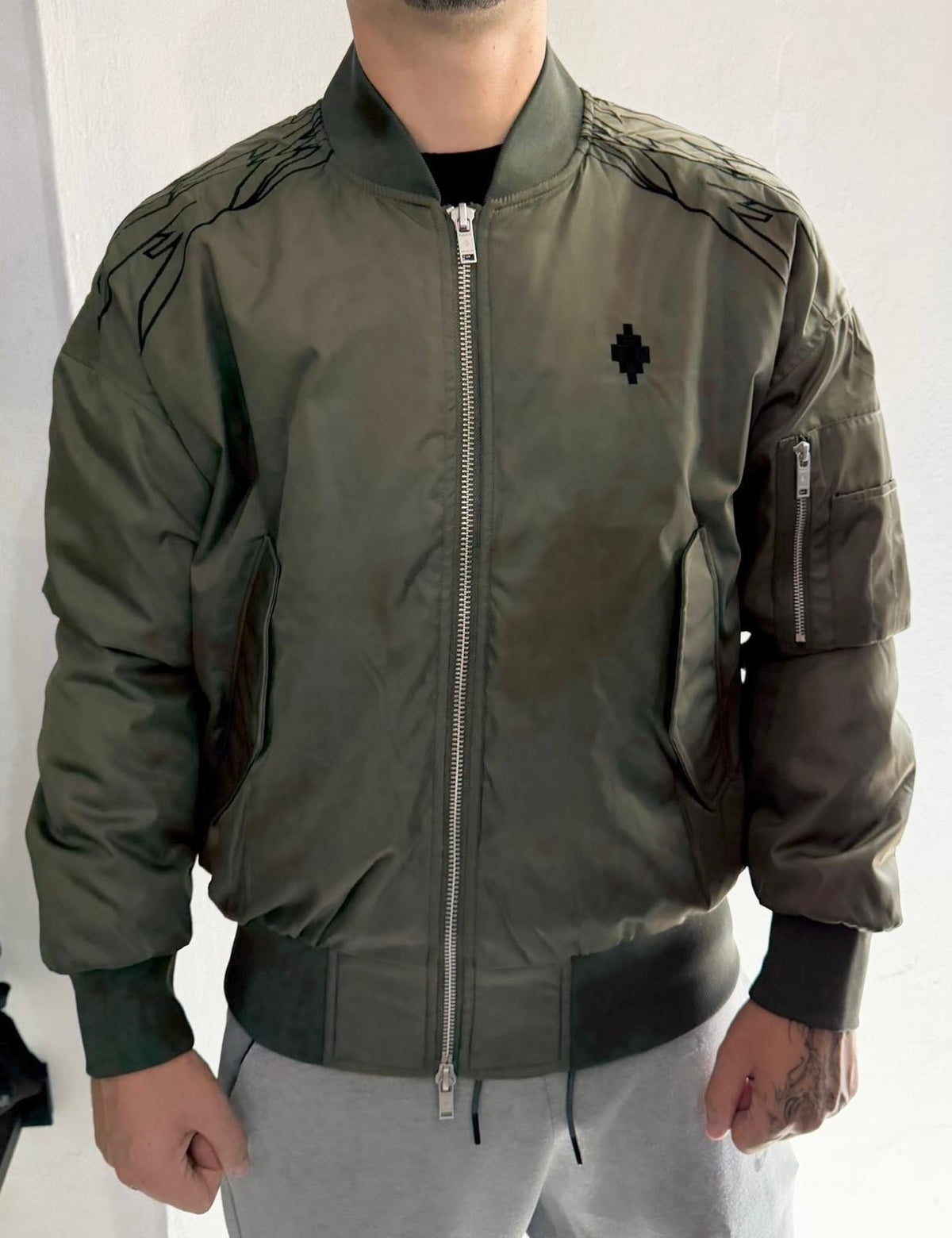 Bomber Nylon, Military Green - County Of Milan