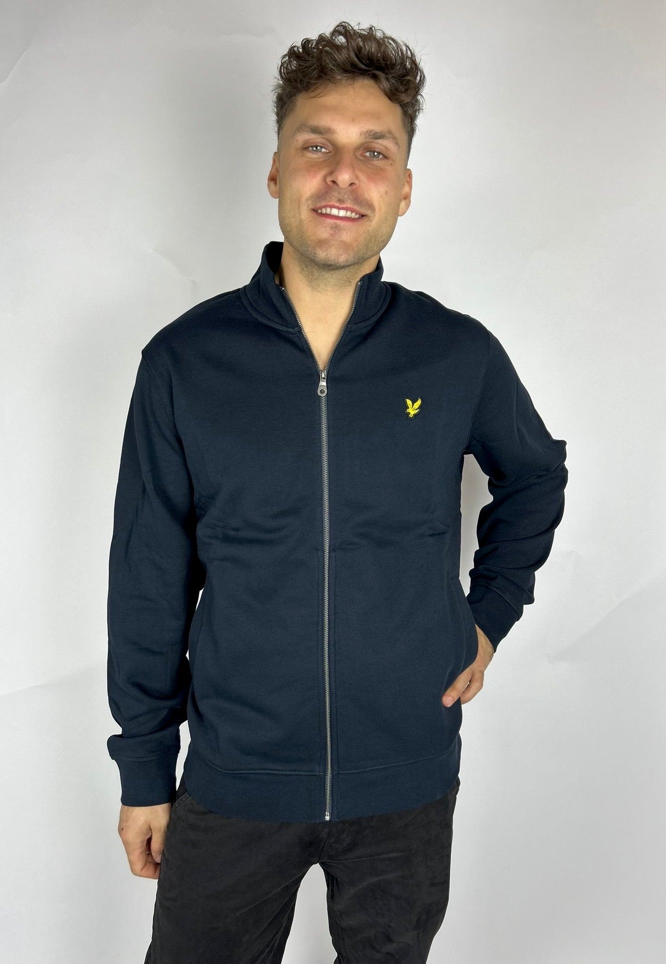 Zip Hoodie, Navy - Lyle&Scott