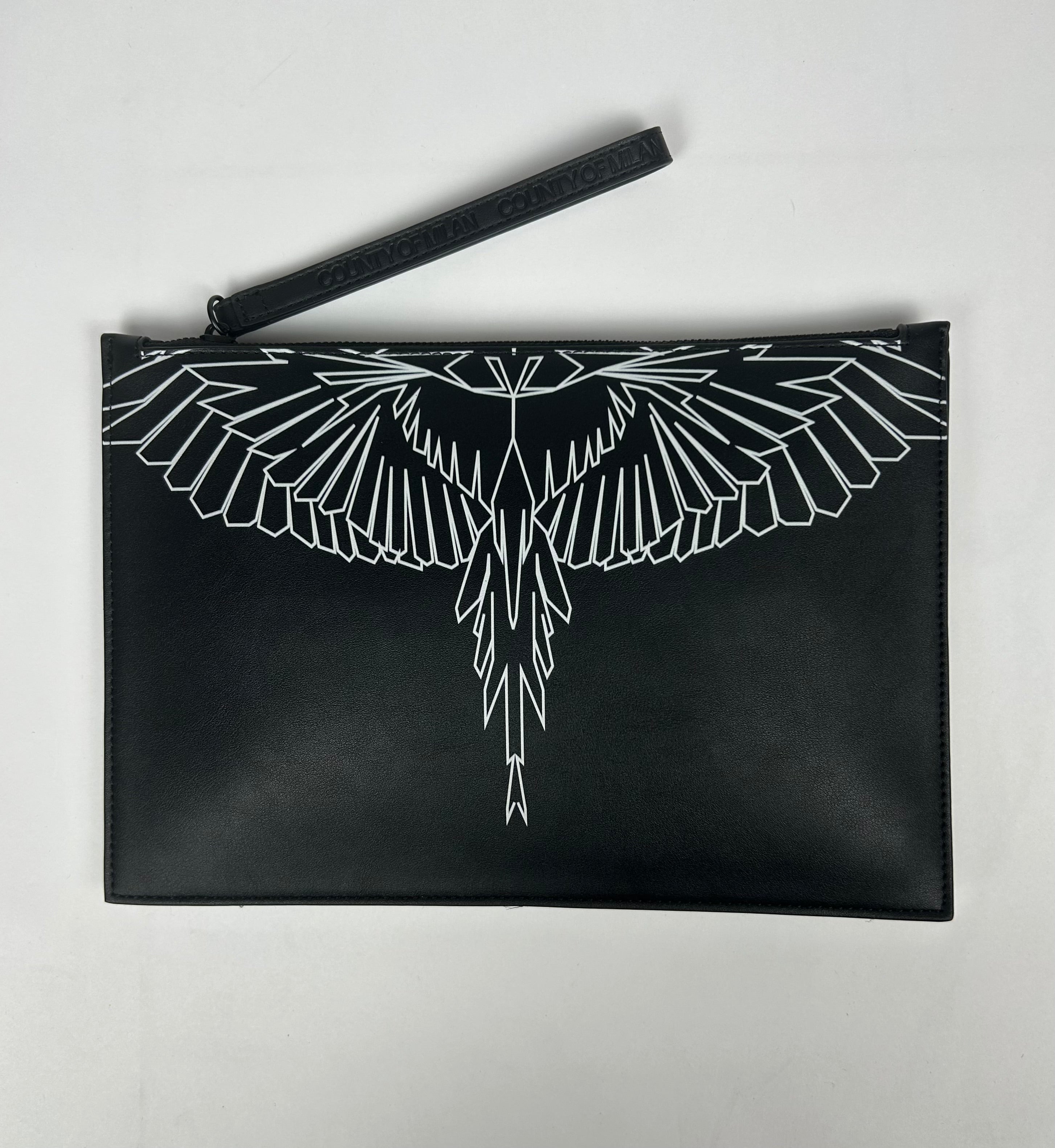 Pochette Stylized Wings, Jet Black - County Of Milan