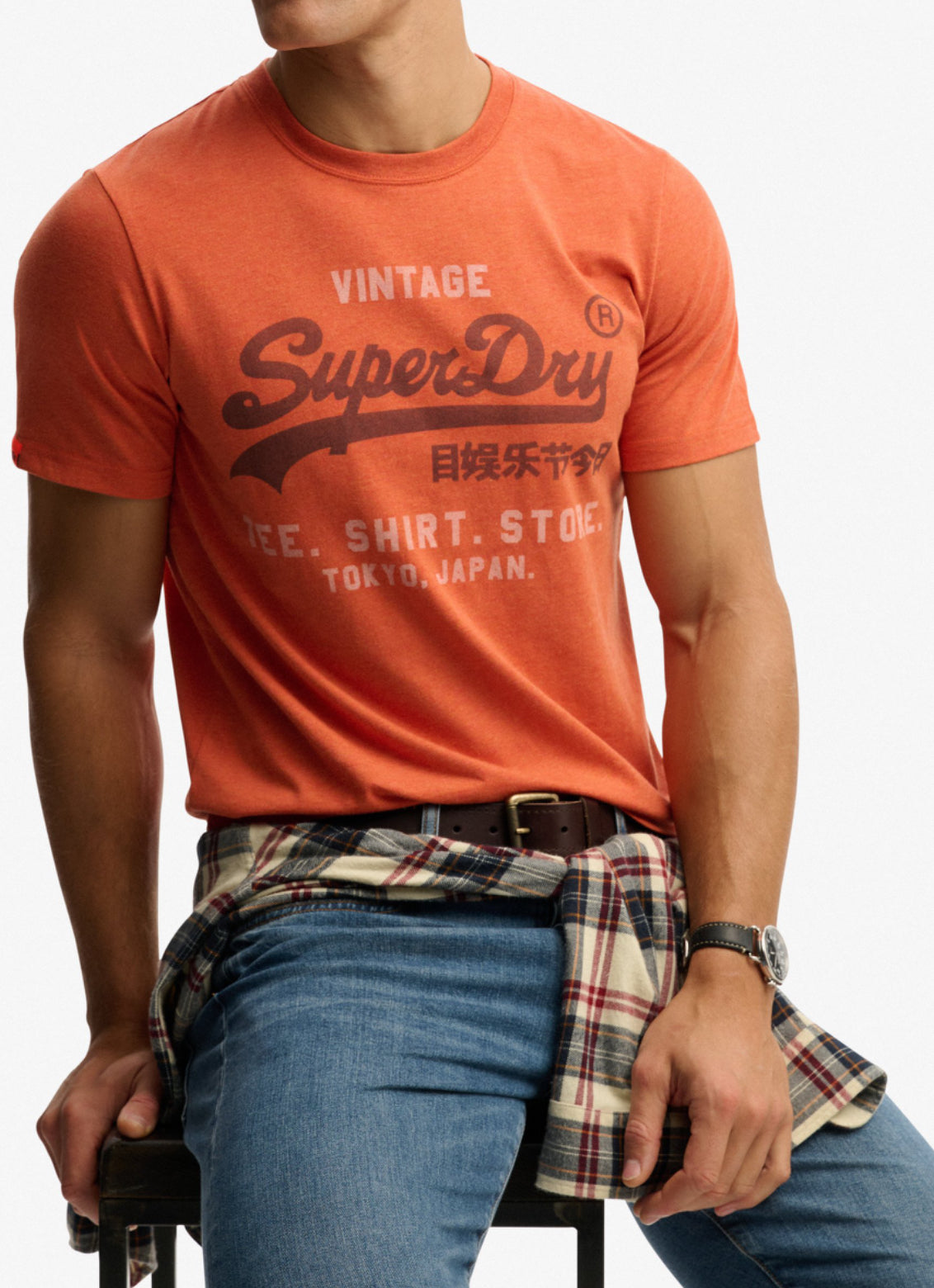 T-shirt Vintage Orange - Superdry