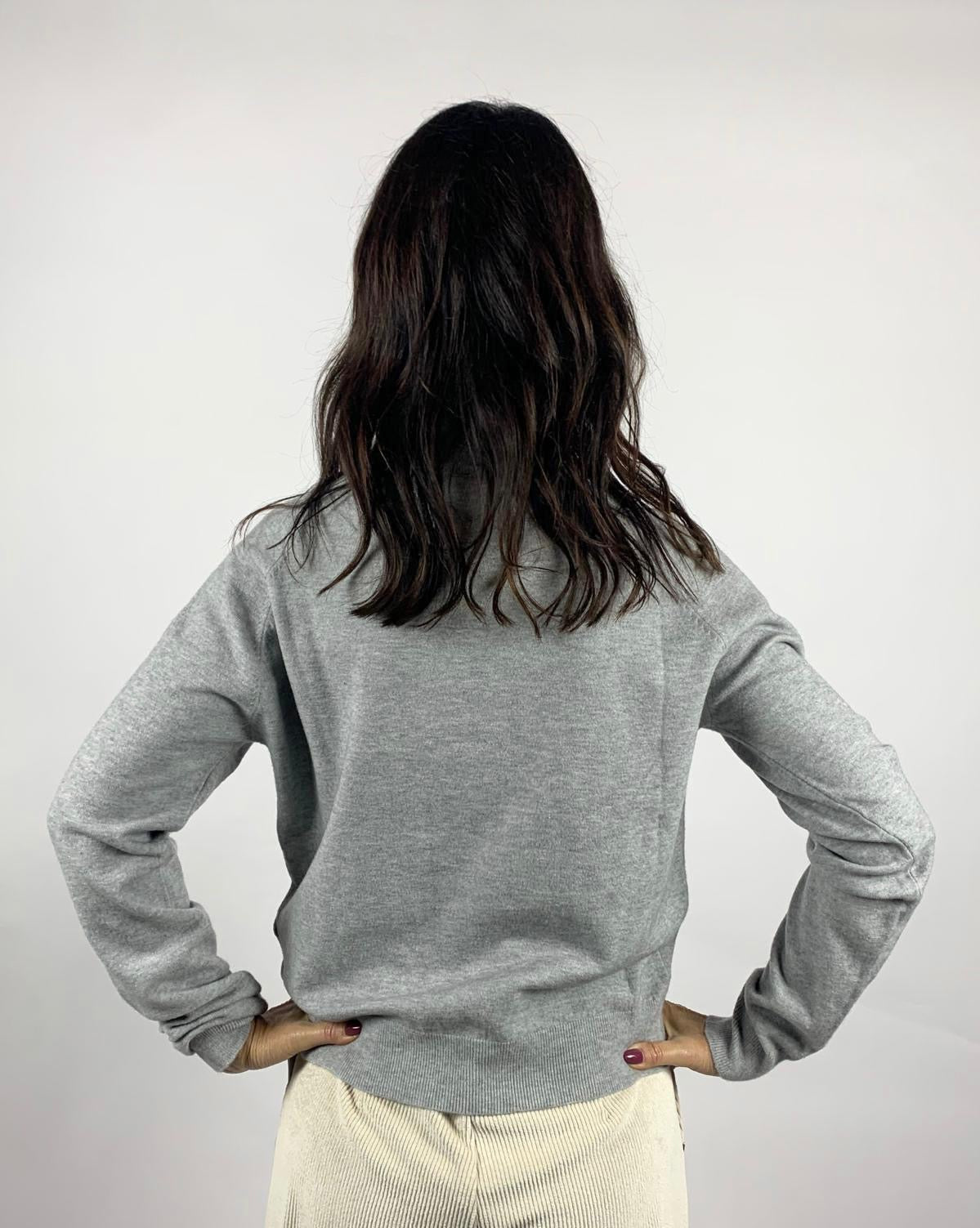 Dolcevita Incrociato, Grigio - White Wise