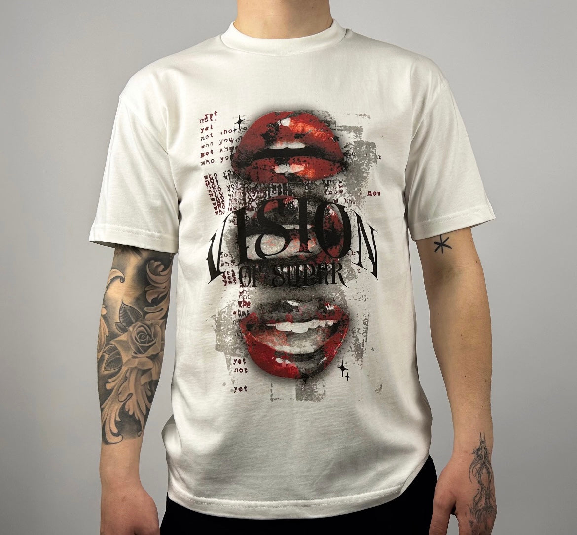 T-shirt Mouth, White - Vision Of Super