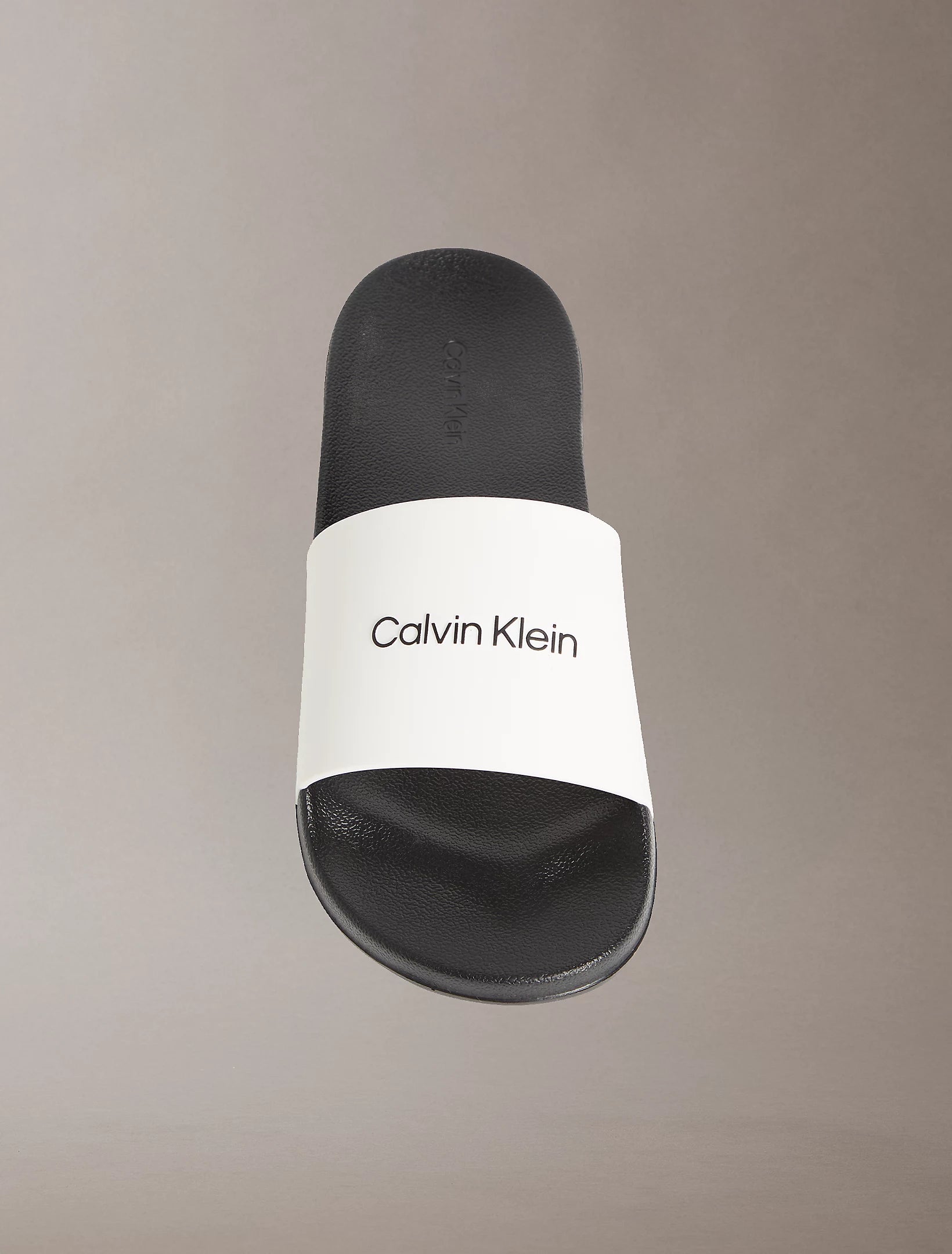 Ciabatte Logo Sagomato, Bianco - Calvin Klein