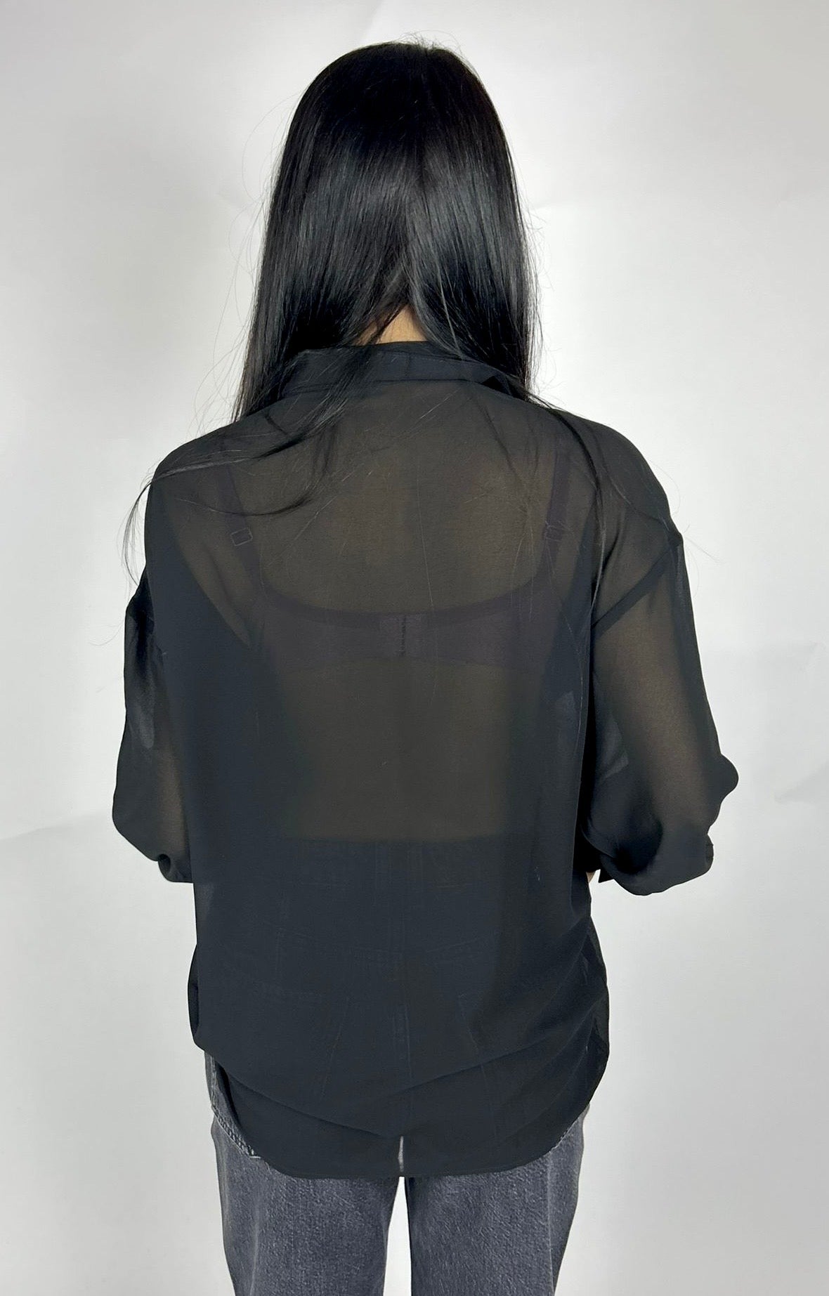 Camicia Rose, Nero - Take Two
