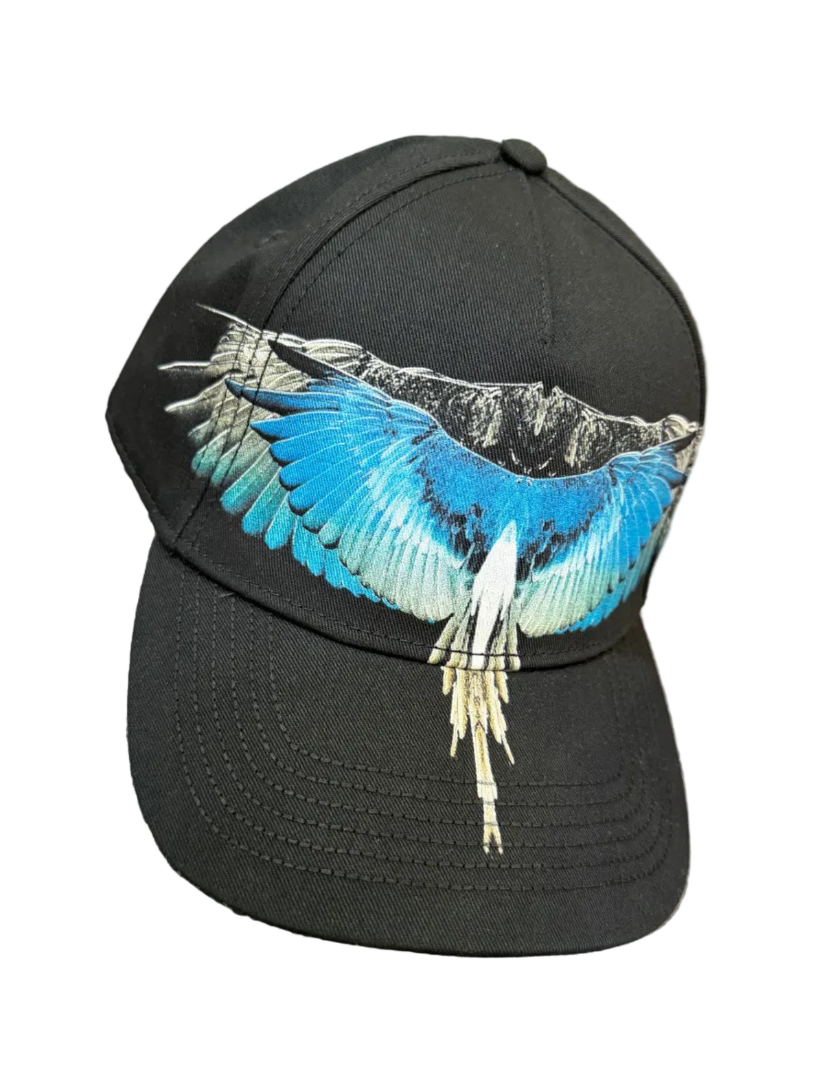Cappello Baseball Light Blue Wings, Nero - County Of Milan