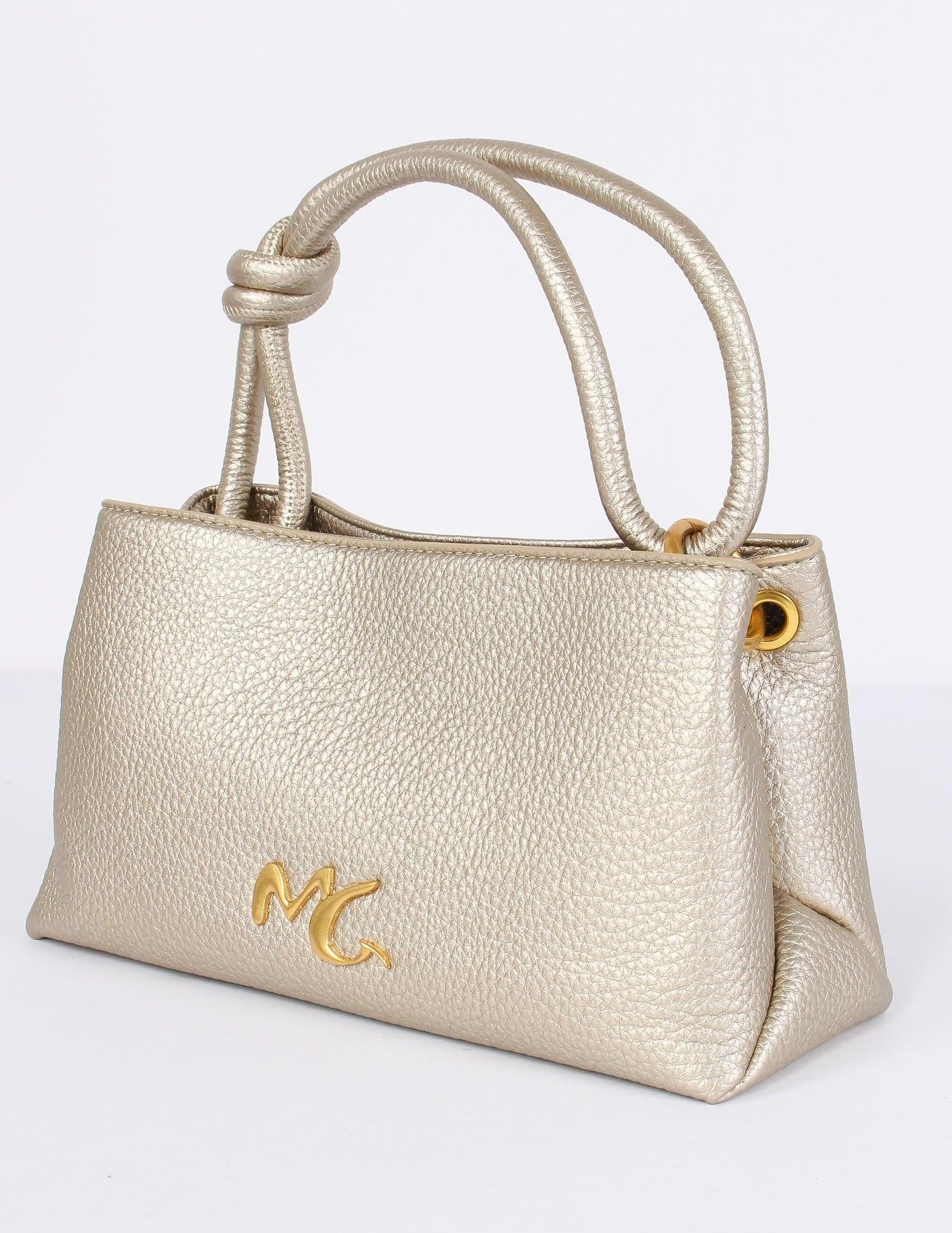 Borsa Mini Nodo, Dorata - Manila Grace