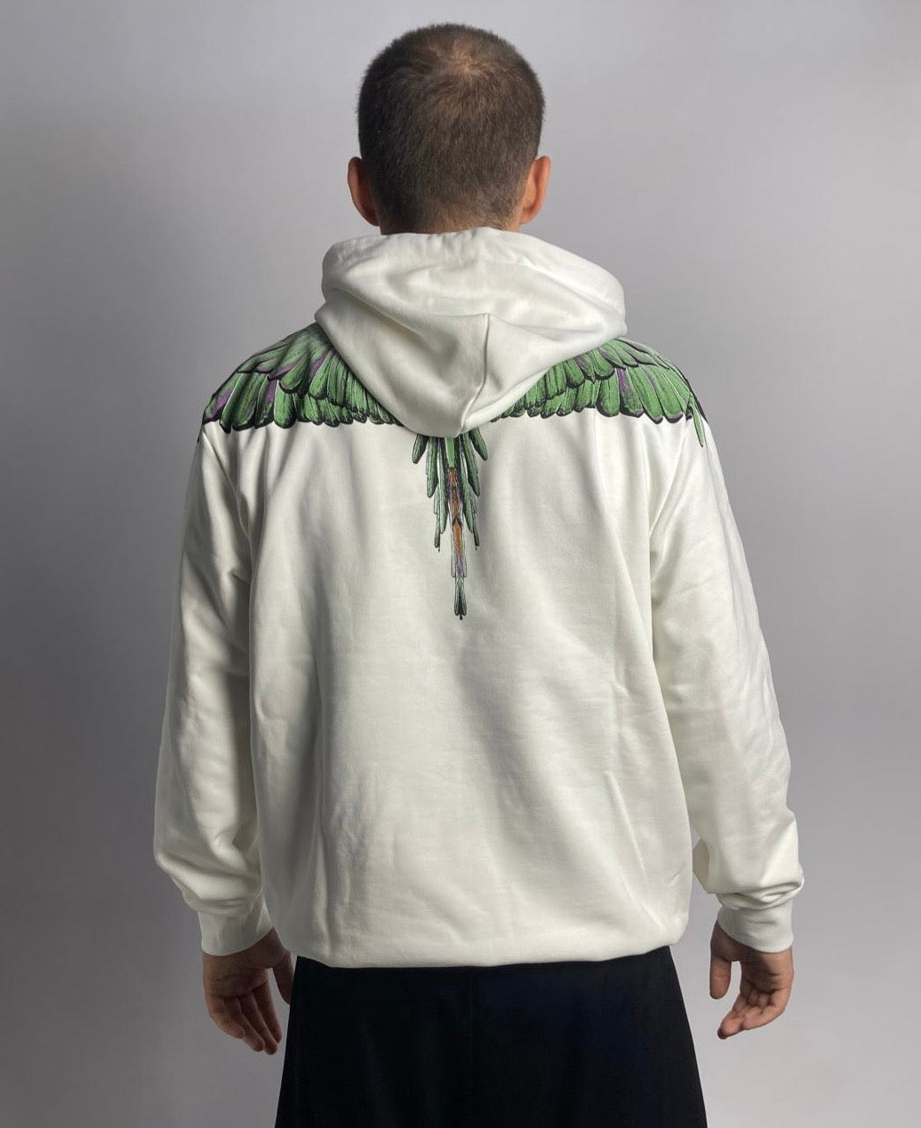 Hoodie Green Wings, White - County Of Milan