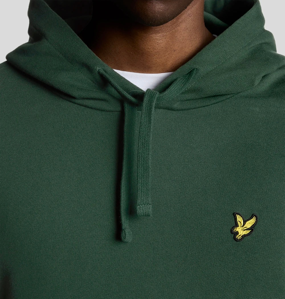 Felpa Con Cappuccio, Verde Bosco - Lyle&Scott