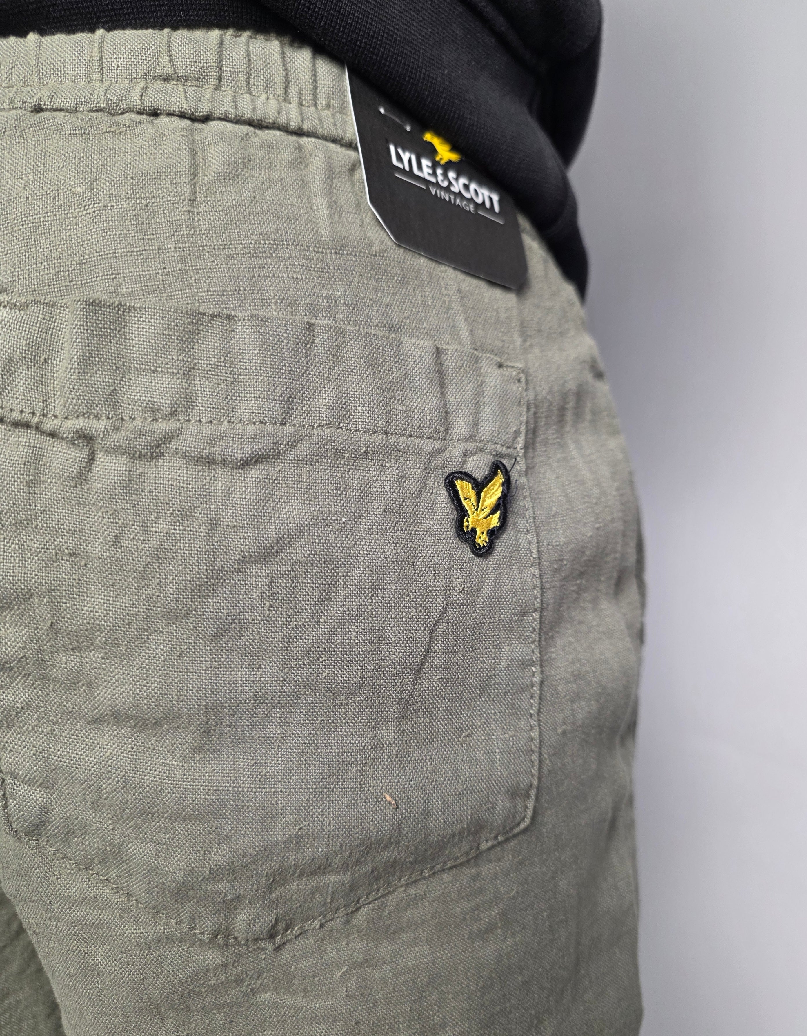 Pantaloncino Chino Lino, Militare - Lyle&Scott