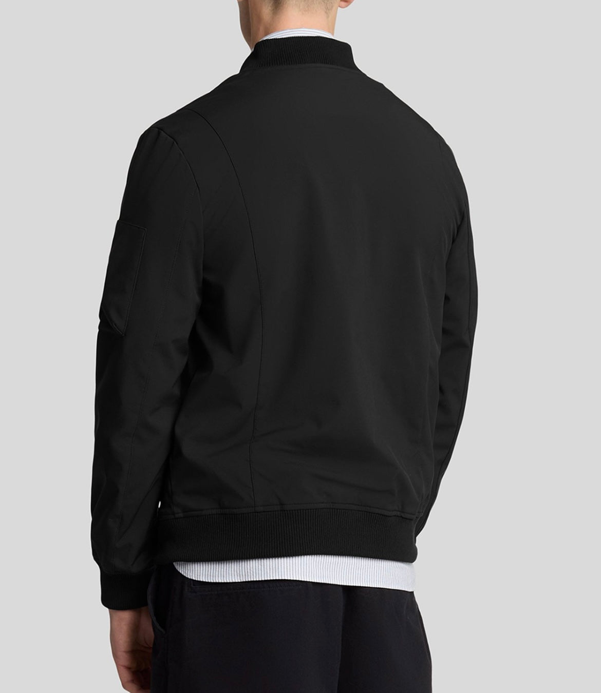 Softshell Bomber Jacket, Jet Black - Lyle&Scott