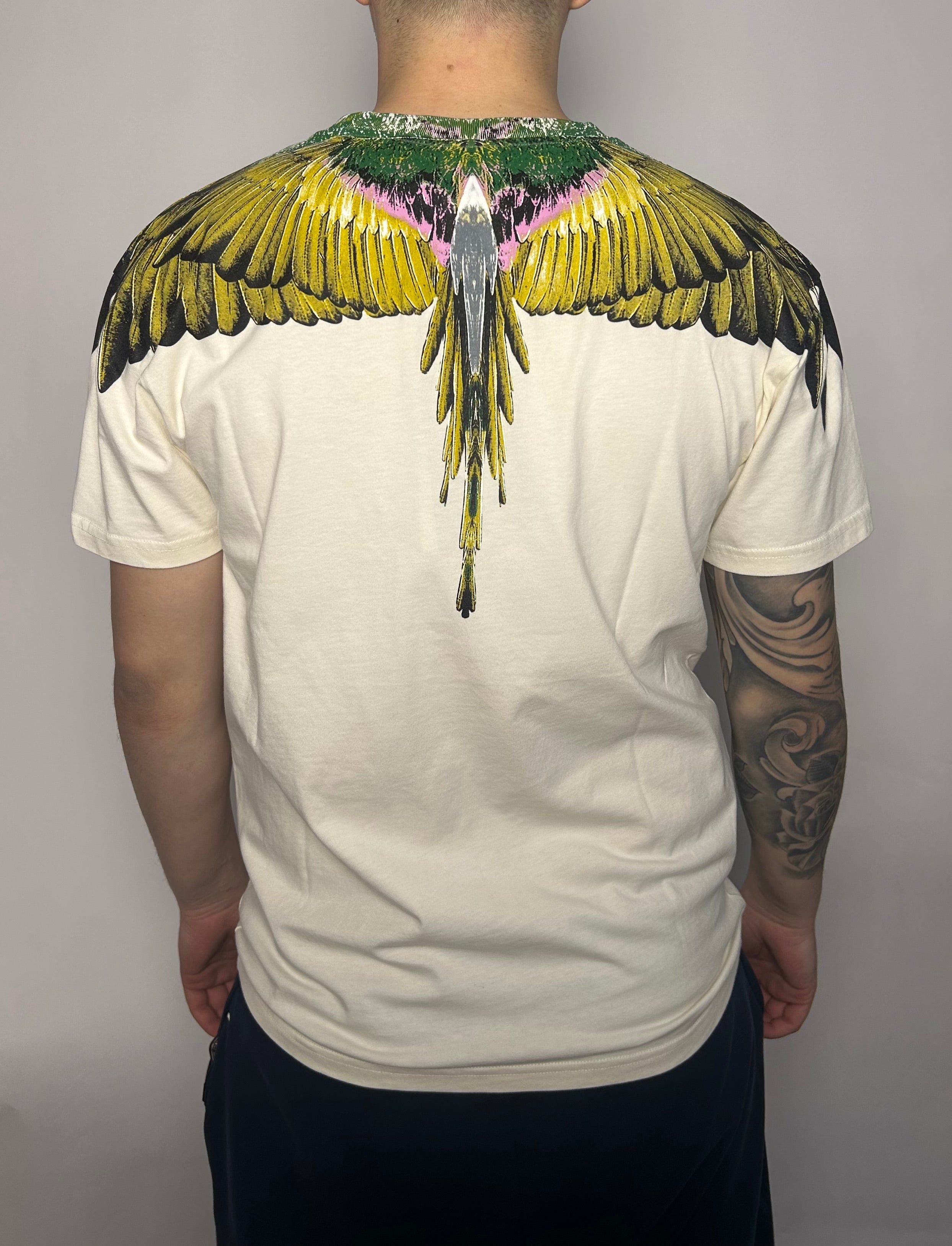 T-shirt Yellow/Green/Pink Wings, Panna - County Of Milan
