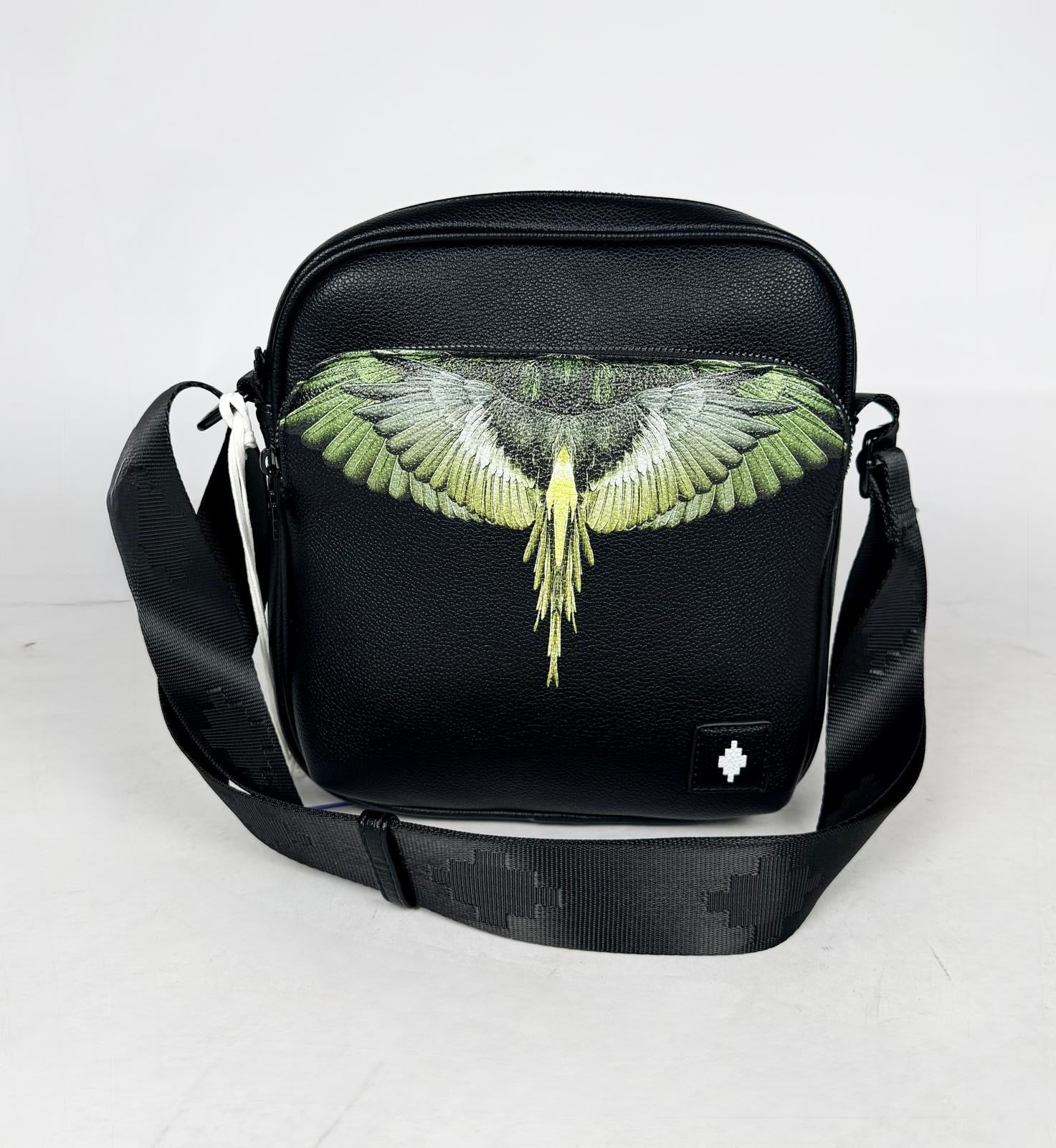Borsello Doppia Zip Green&Yellow Wings - County Of Milan