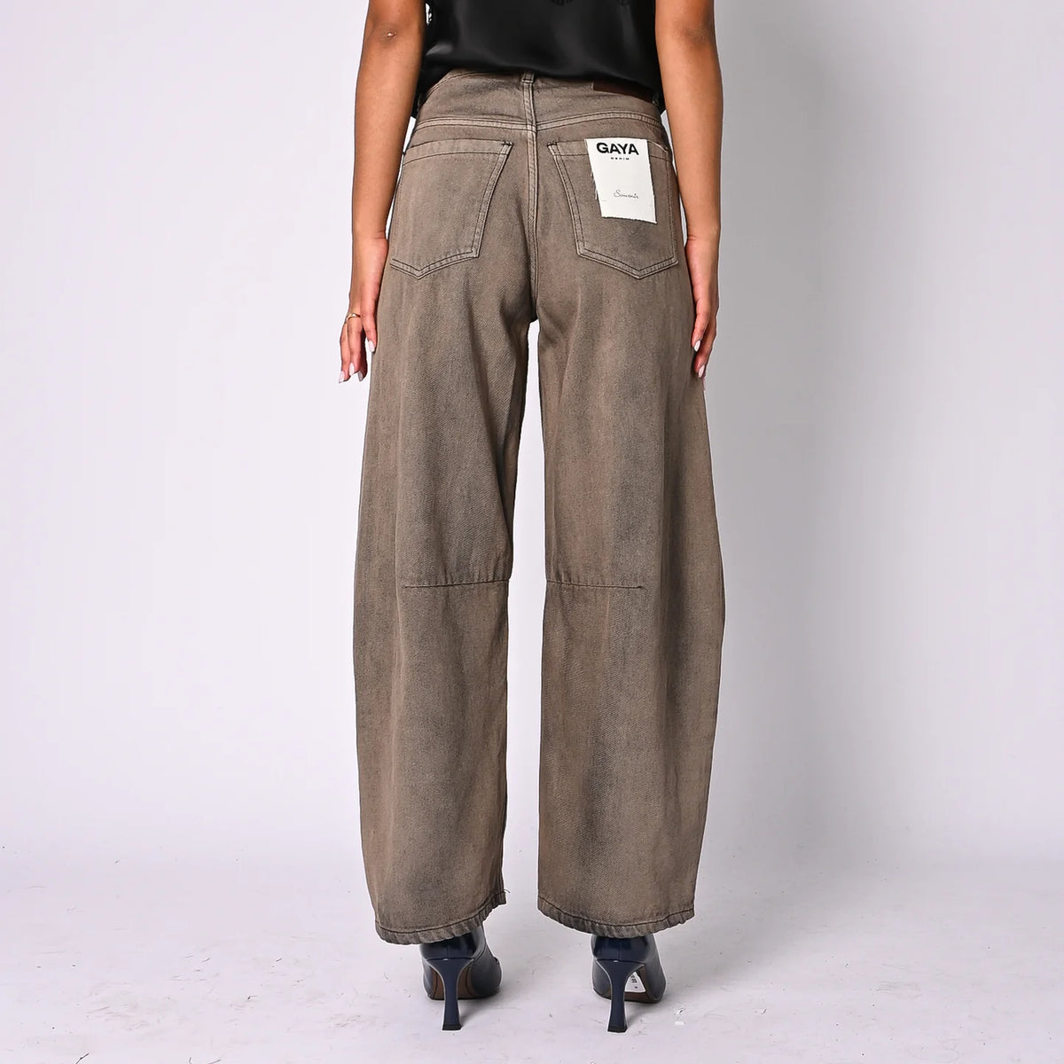 Jeans Balloon, Fango - Philia Loft