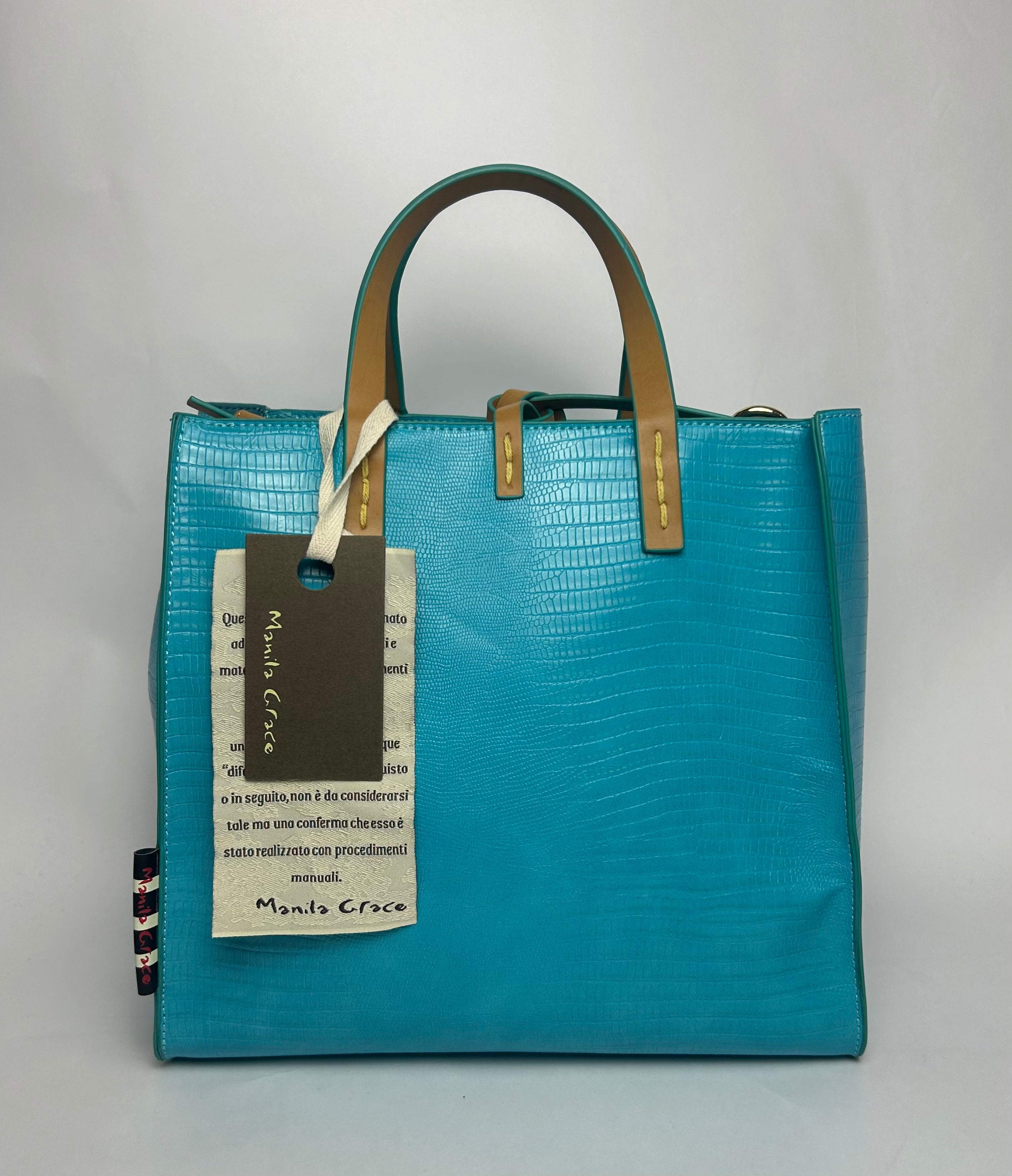 Borsa Felicia, Azzurro - Manila Grace