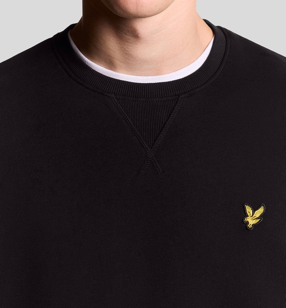 Felpa Girocollo, Nero - Lyle&Scott