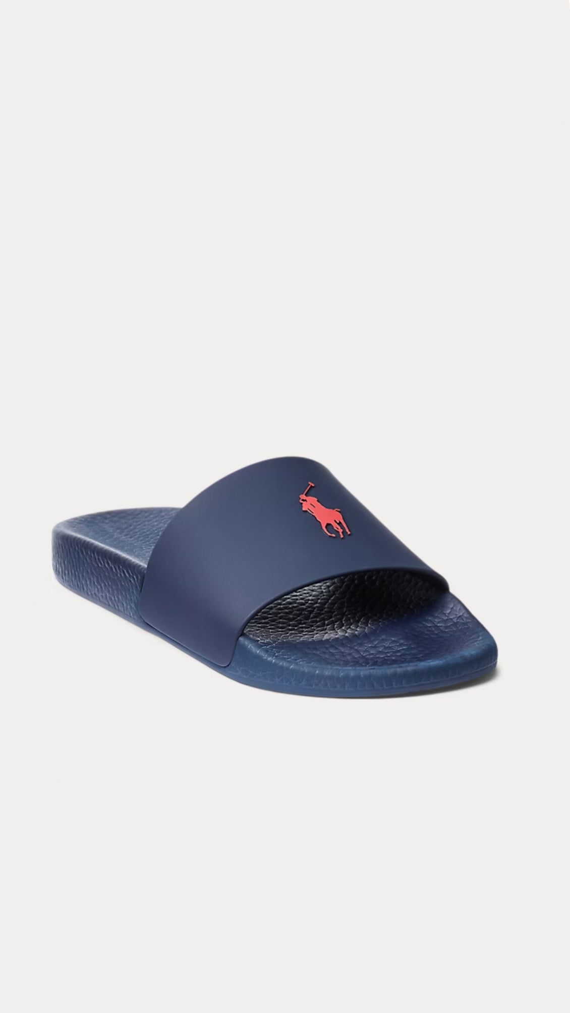 Ciabatta Logo Pony, Blu Navy/Red - Polo Ralph Lauren