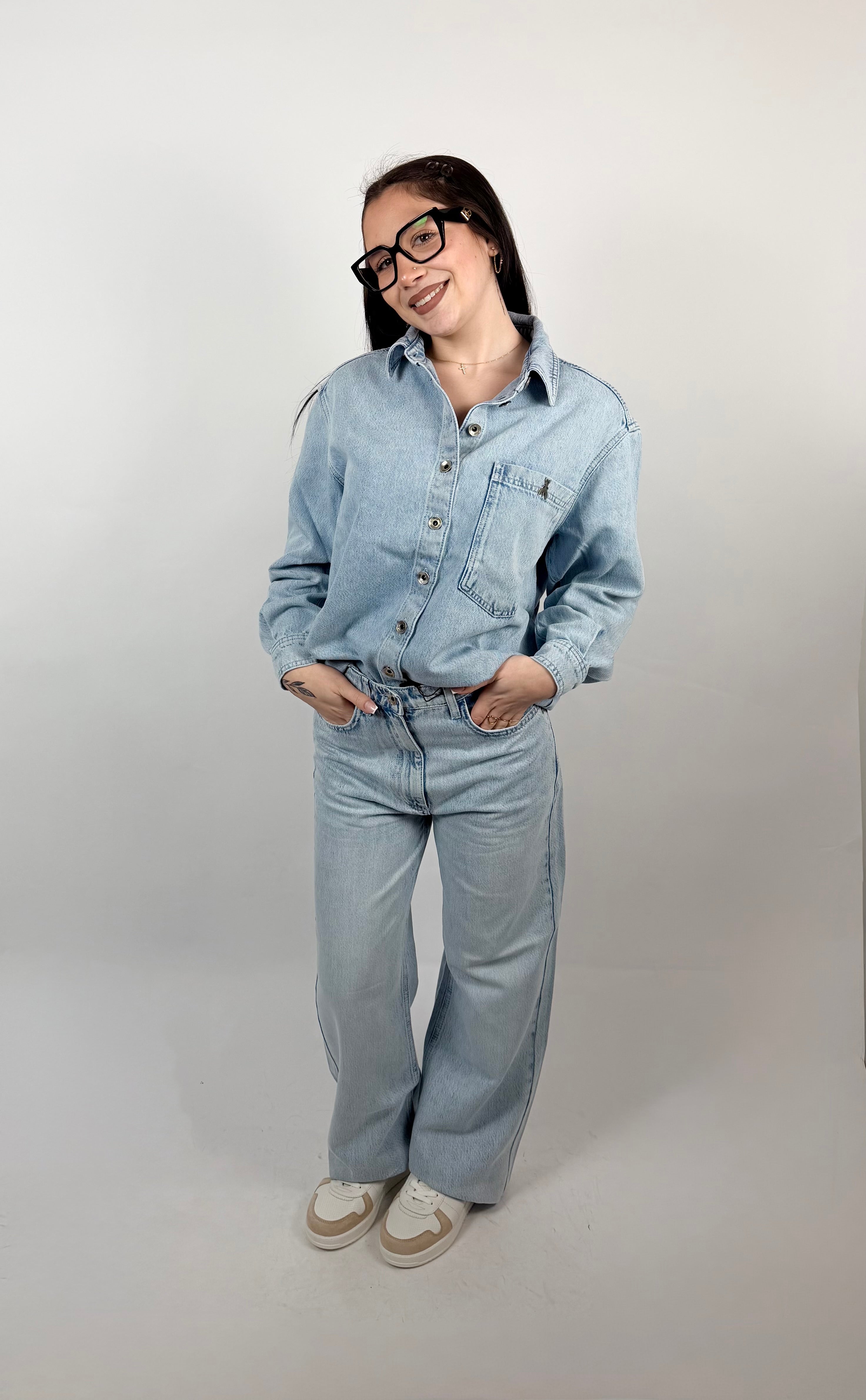 Giacca Denim Lavaggio Chiaro - Patrizia Pepe