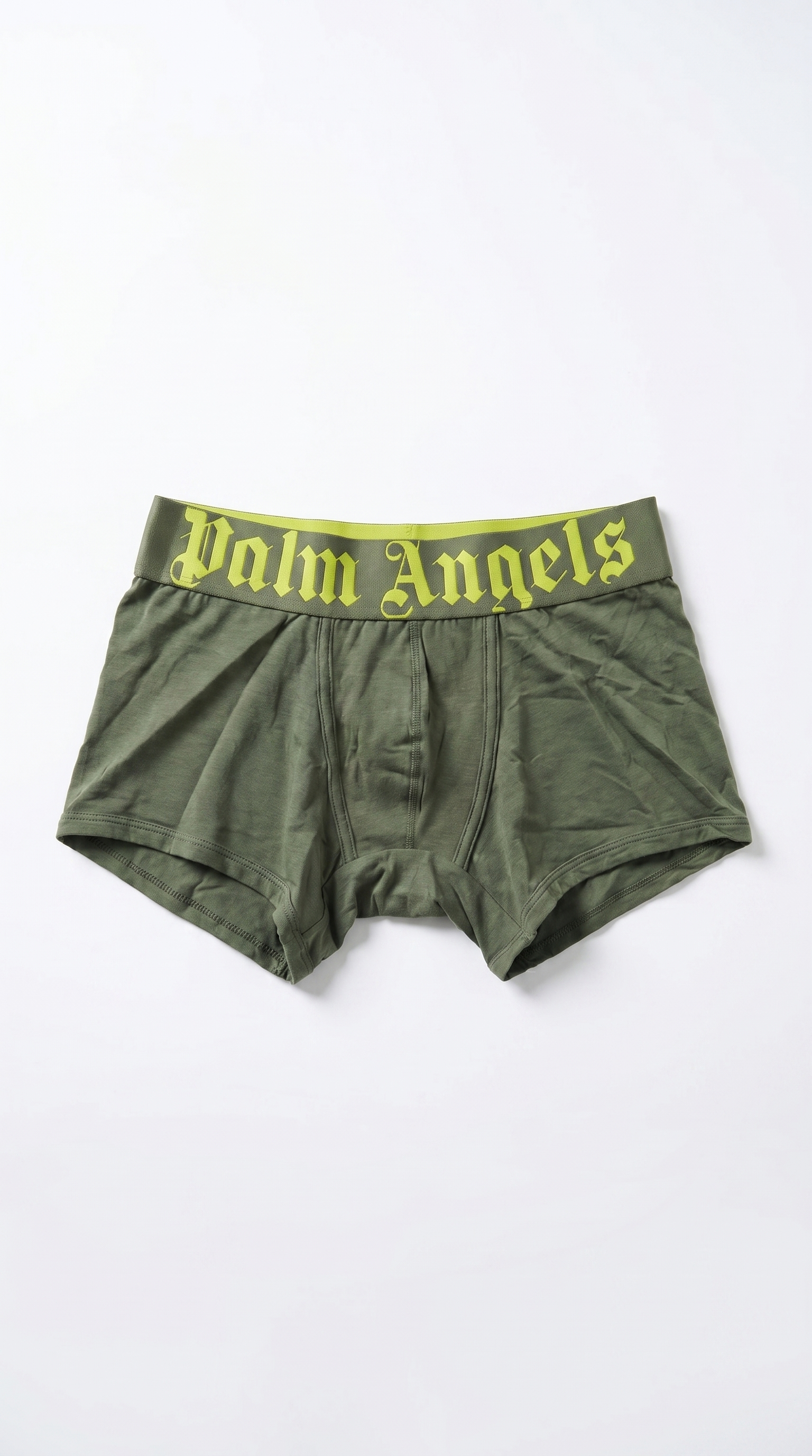 2Pack Boxer Big Logo, Verde Militare/Lime - Palm Angels
