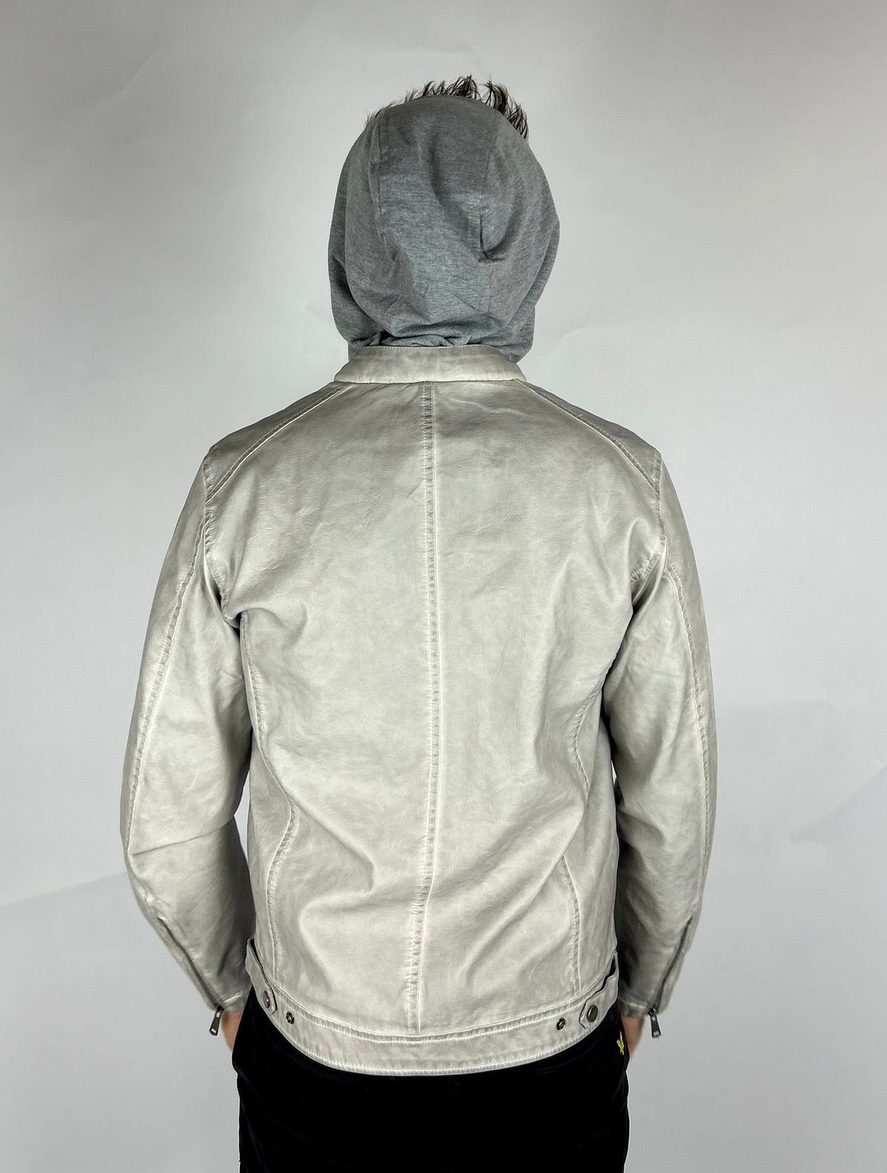 Giacca Eco-pelle, Grigio - Landek