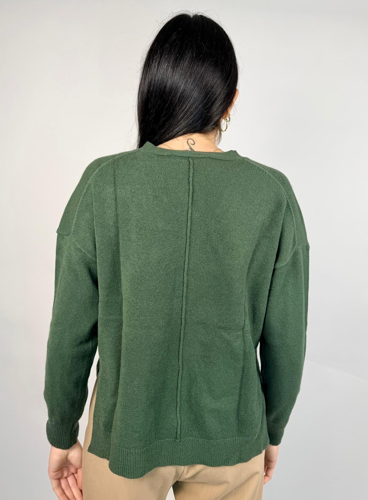 Cardigan Viscosa, Verde - White Wise