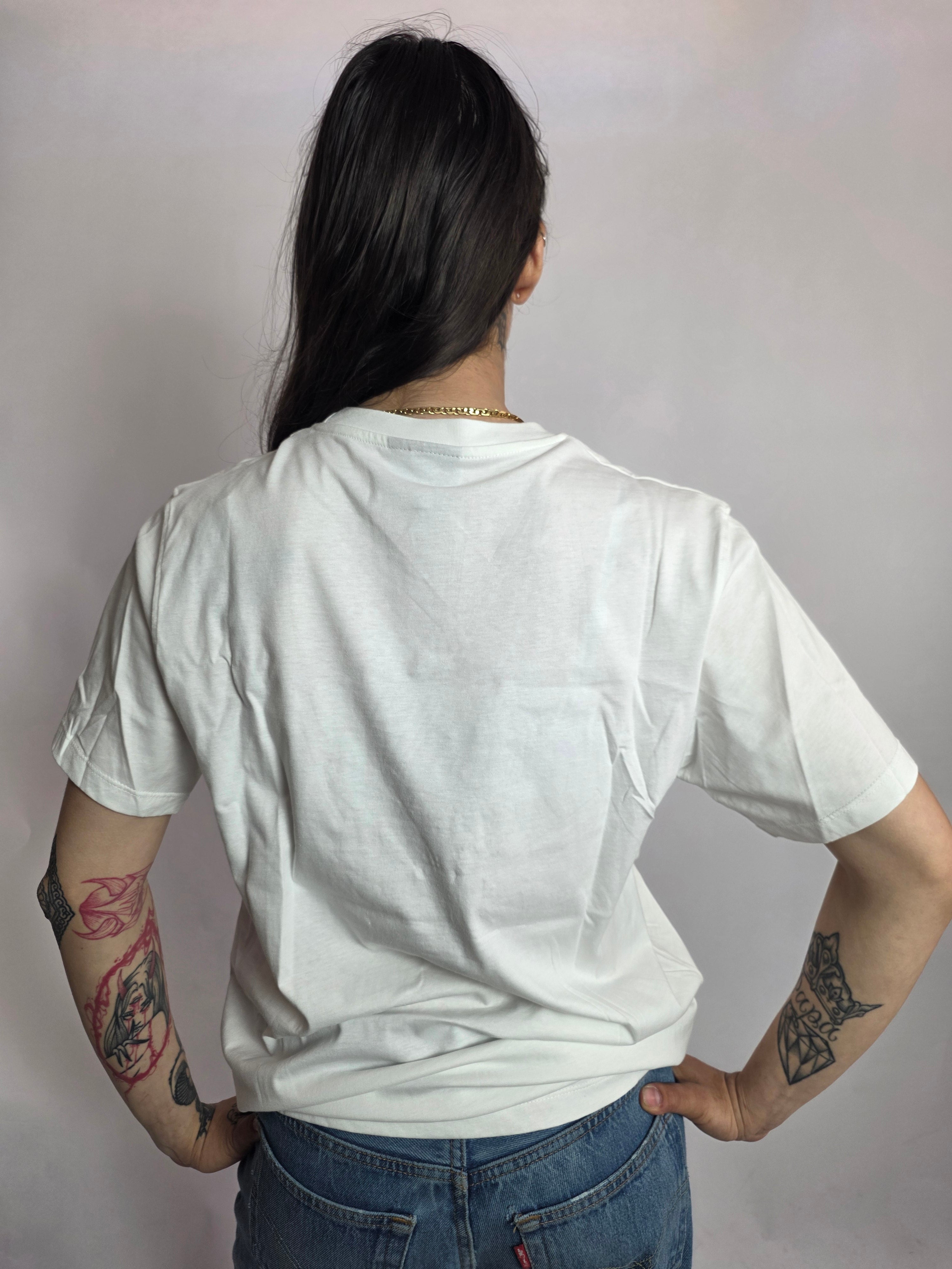 T-shirt Bear Strass, Bianco - Disclaimer