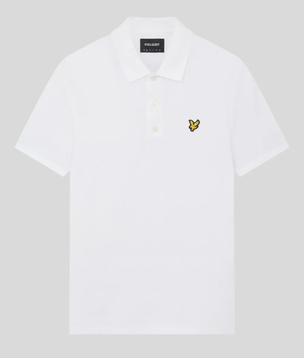 Plain Polo Shirt, White - Lyle&Scott