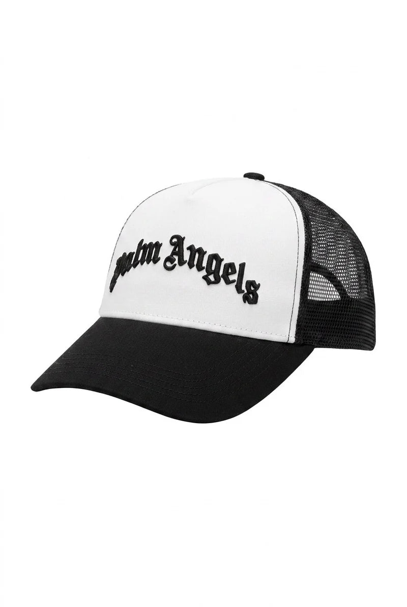 Cappello Baseball Rete, Bianco/Nero - Palm Angels