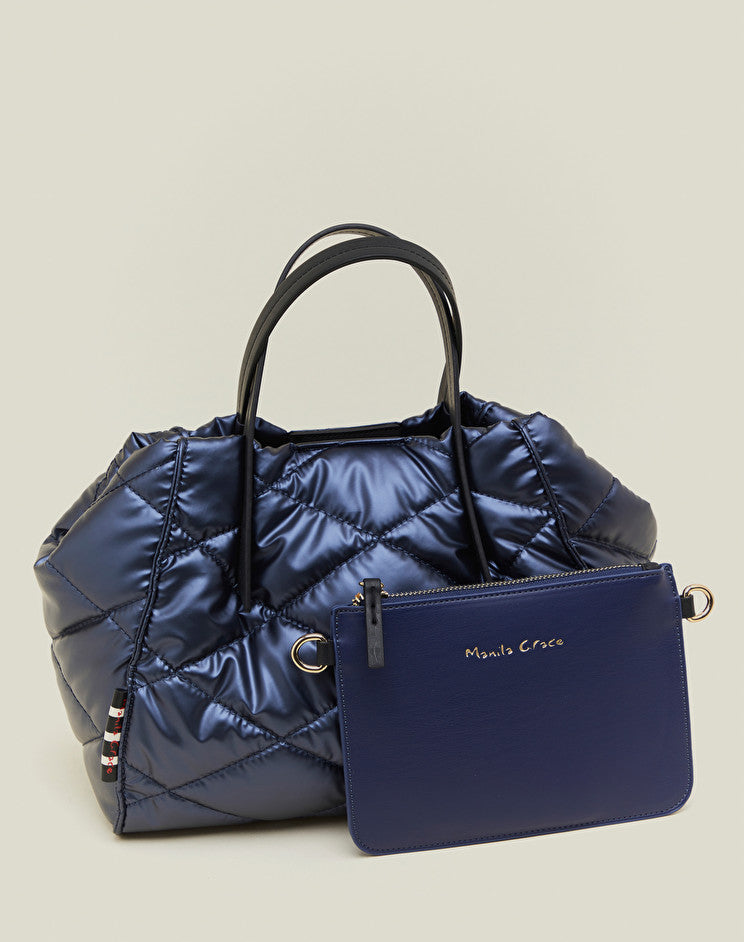 Doris Small Bag, Blue - Manila Grace