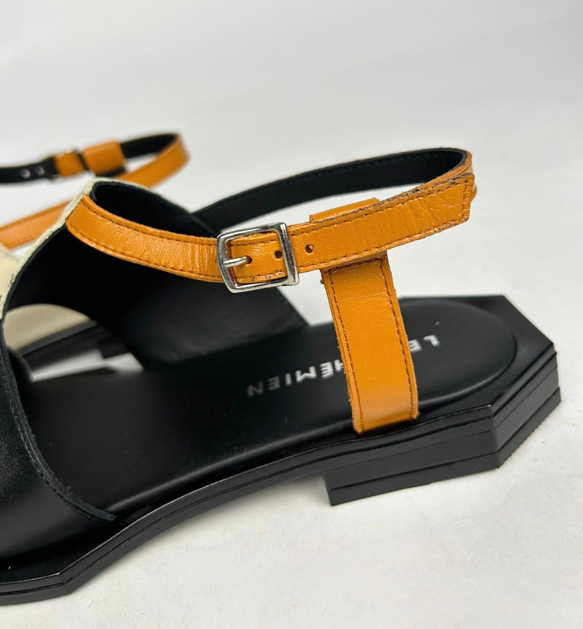Sandalo Elegant, Burro/Nero/Arancio/Cioccolato - Le Bohemien