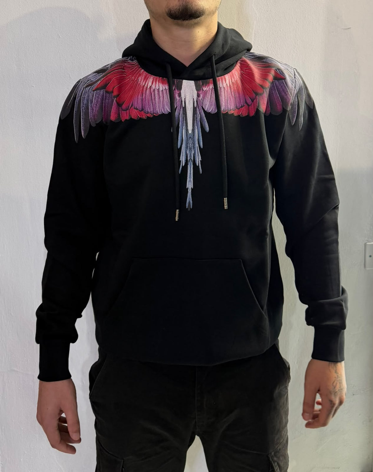 Hoodie Pink/Red Wings, Nero - County Of Milan
