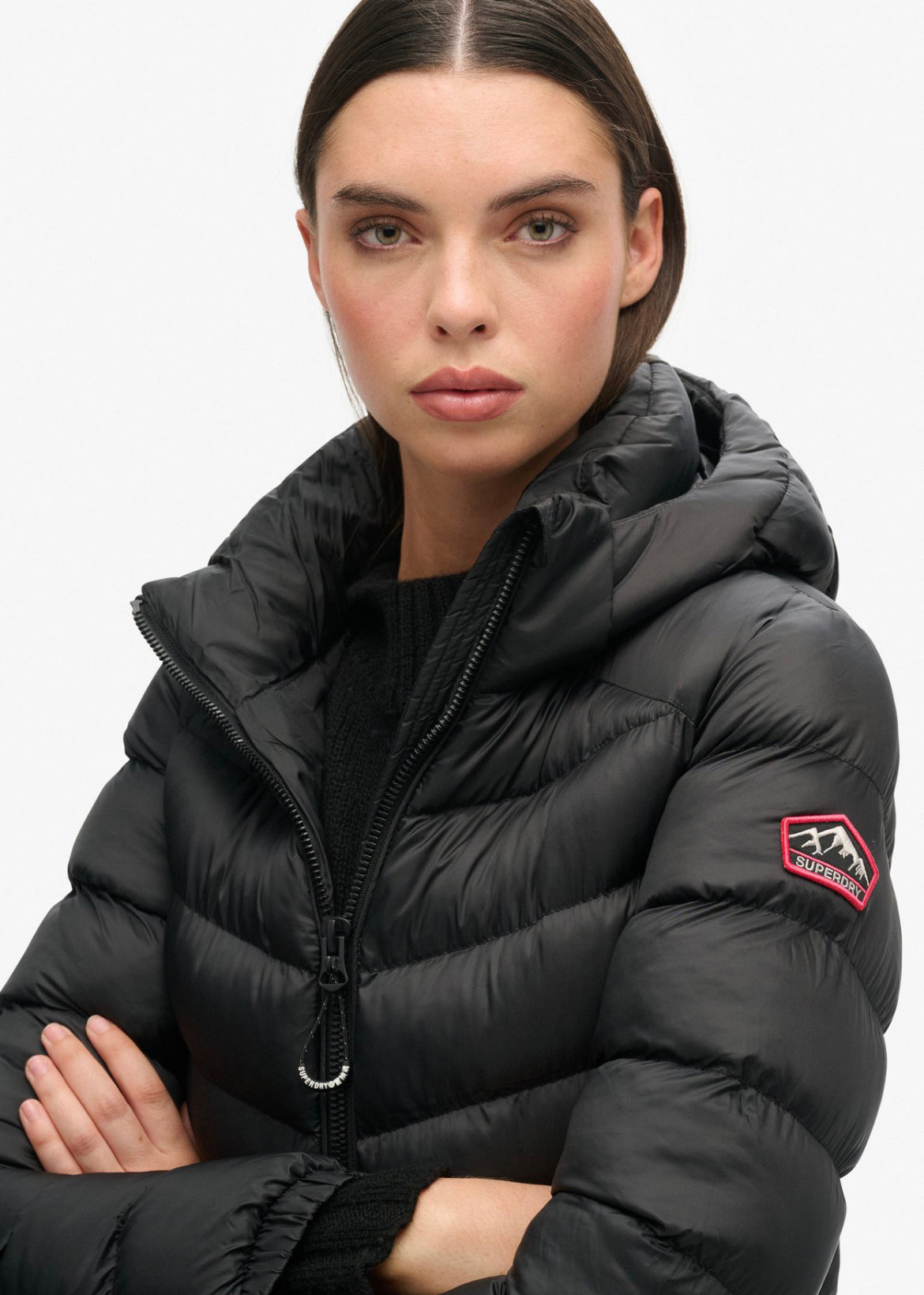 Fuji Down Jacket, Black - Superdry