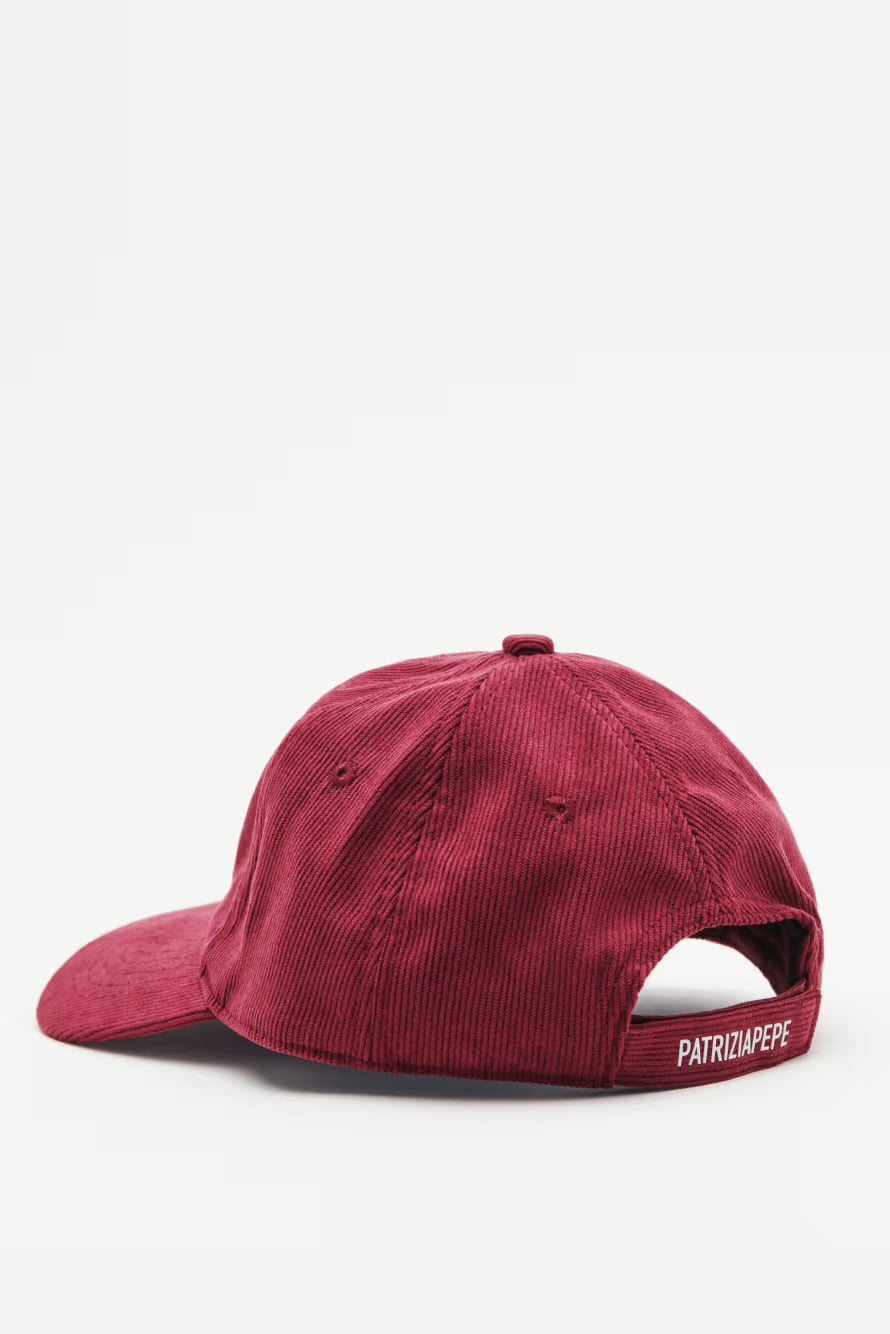 Cappello Baseball Velluto, Rosso - Patrizia Pepe