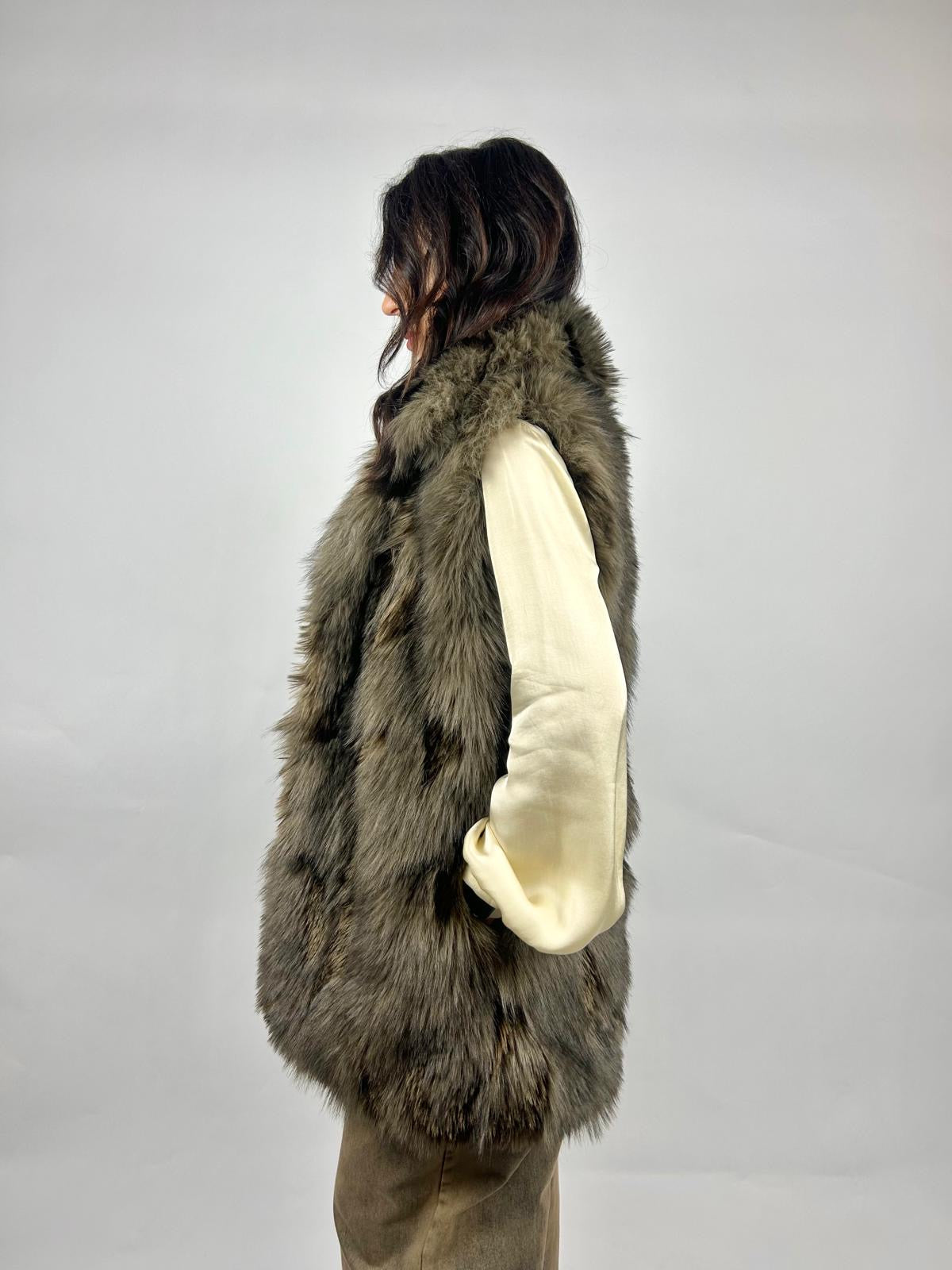 Eco Pelliccia Smanicato, Light Brown - Philia Loft
