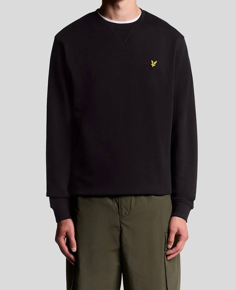 Felpa Girocollo, Nero - Lyle&Scott