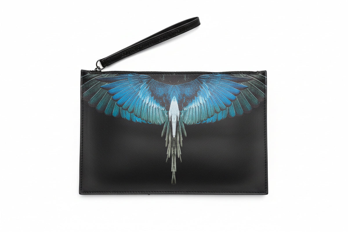Pochette Light Blue Wings, Nero - County Of Milan