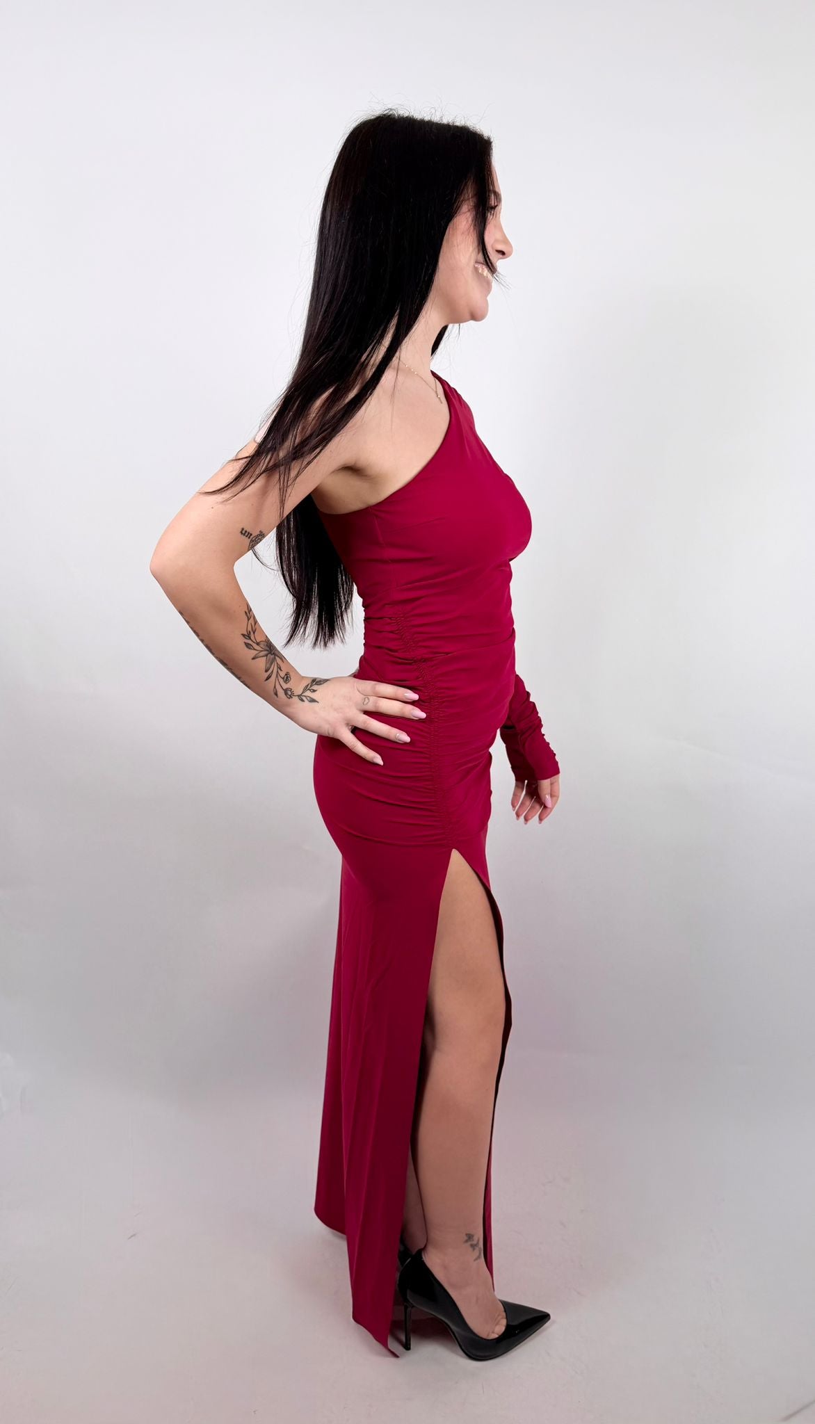 Abito Asimmetrico, Rosso - Patrizia Pepe