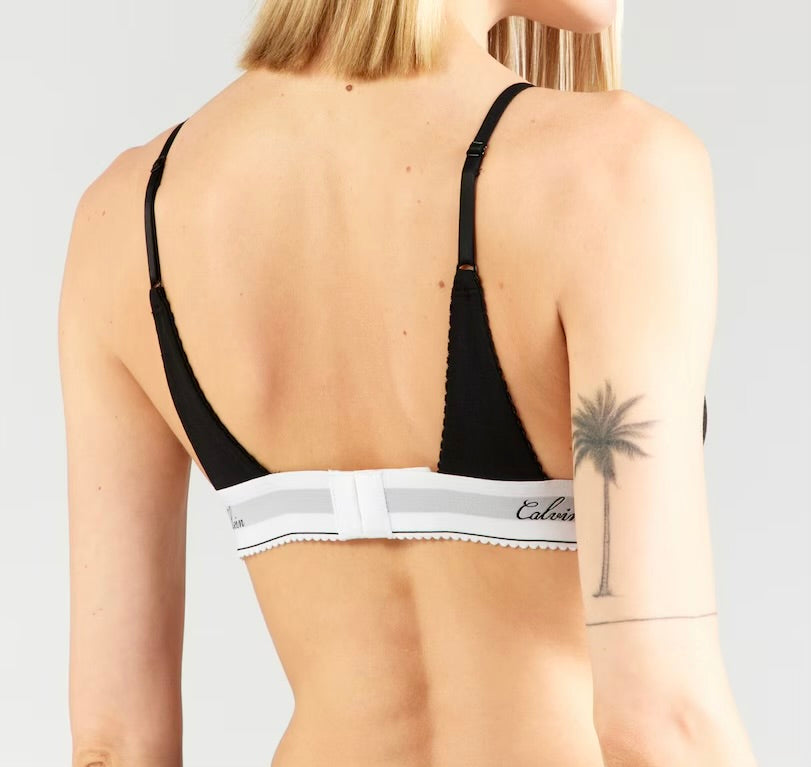 Reggiseno Triangolo Lightly Lined, Icon Cotton Modal, Nero - Calvin Klein