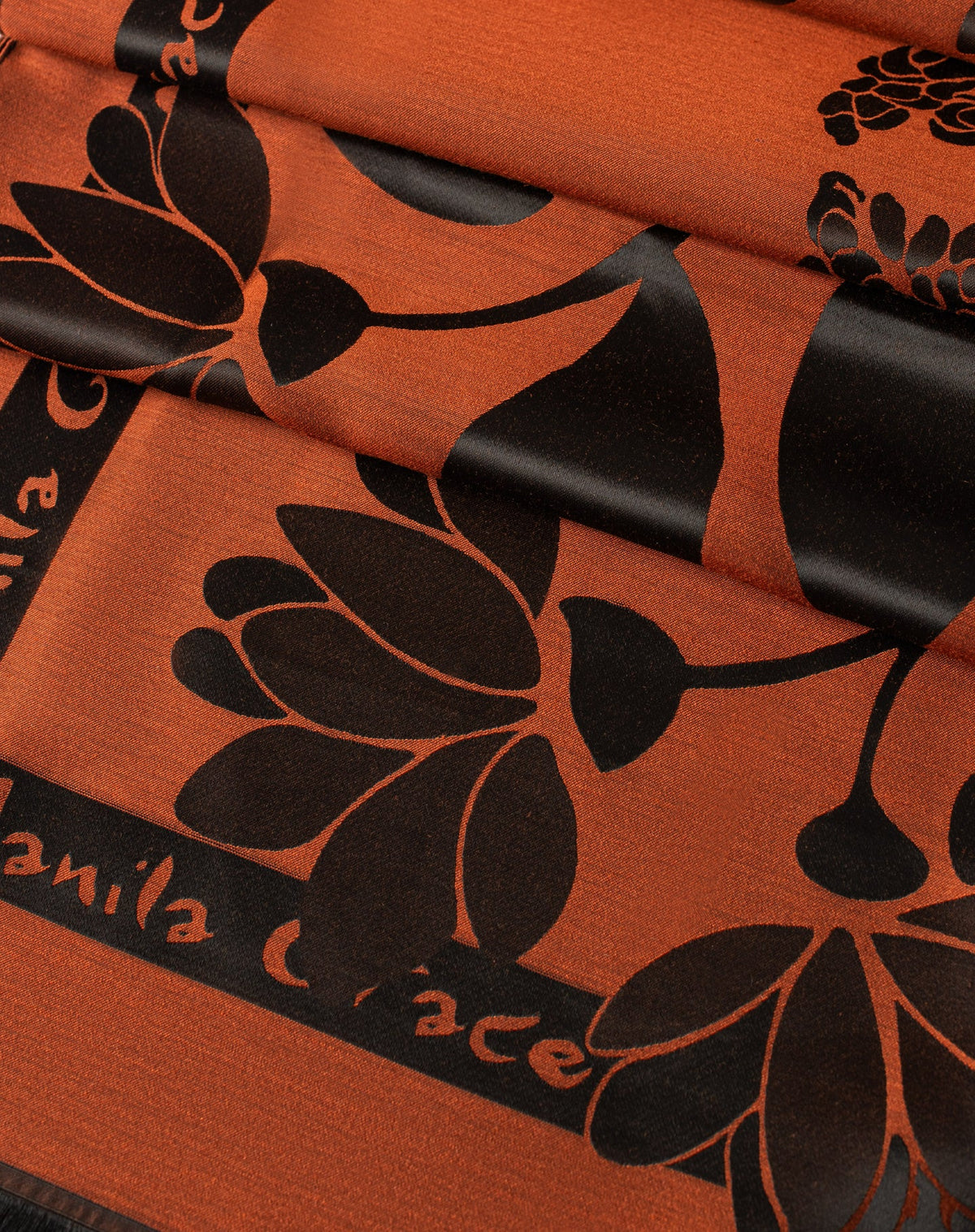 Sciarpa Stampa Logo, Ruggine - Manila Grace