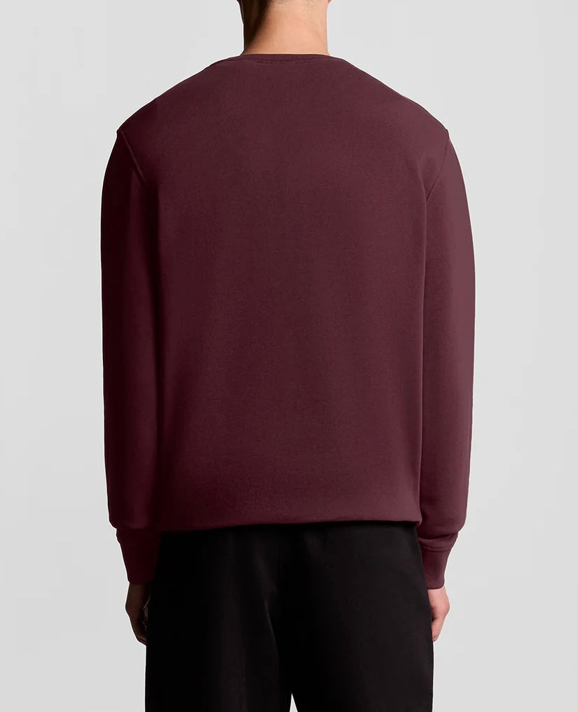 Felpa Girocollo, Burgundy - Lyle&Scott