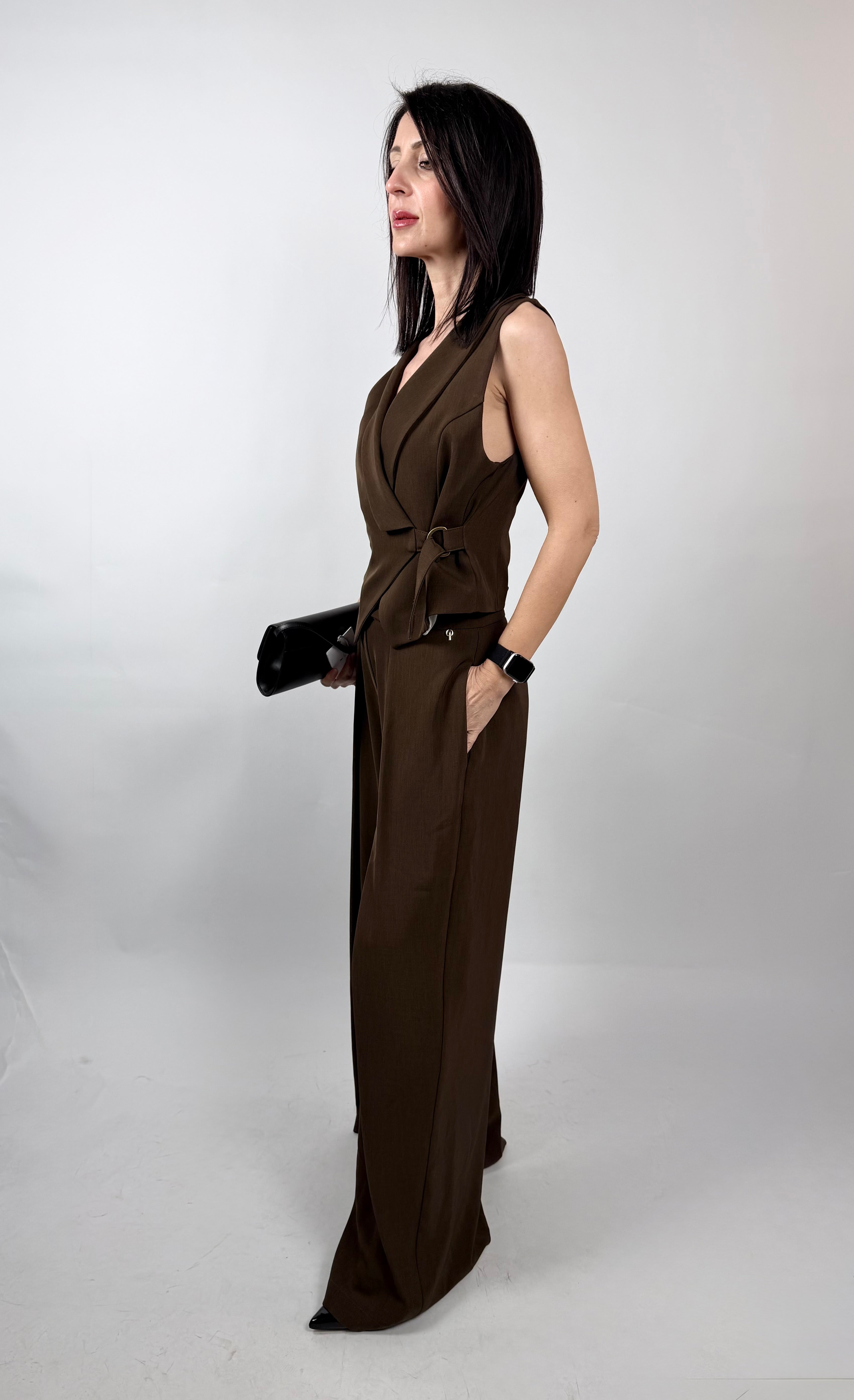 Tailleur Gilet, Cioccolato - Philia Loft