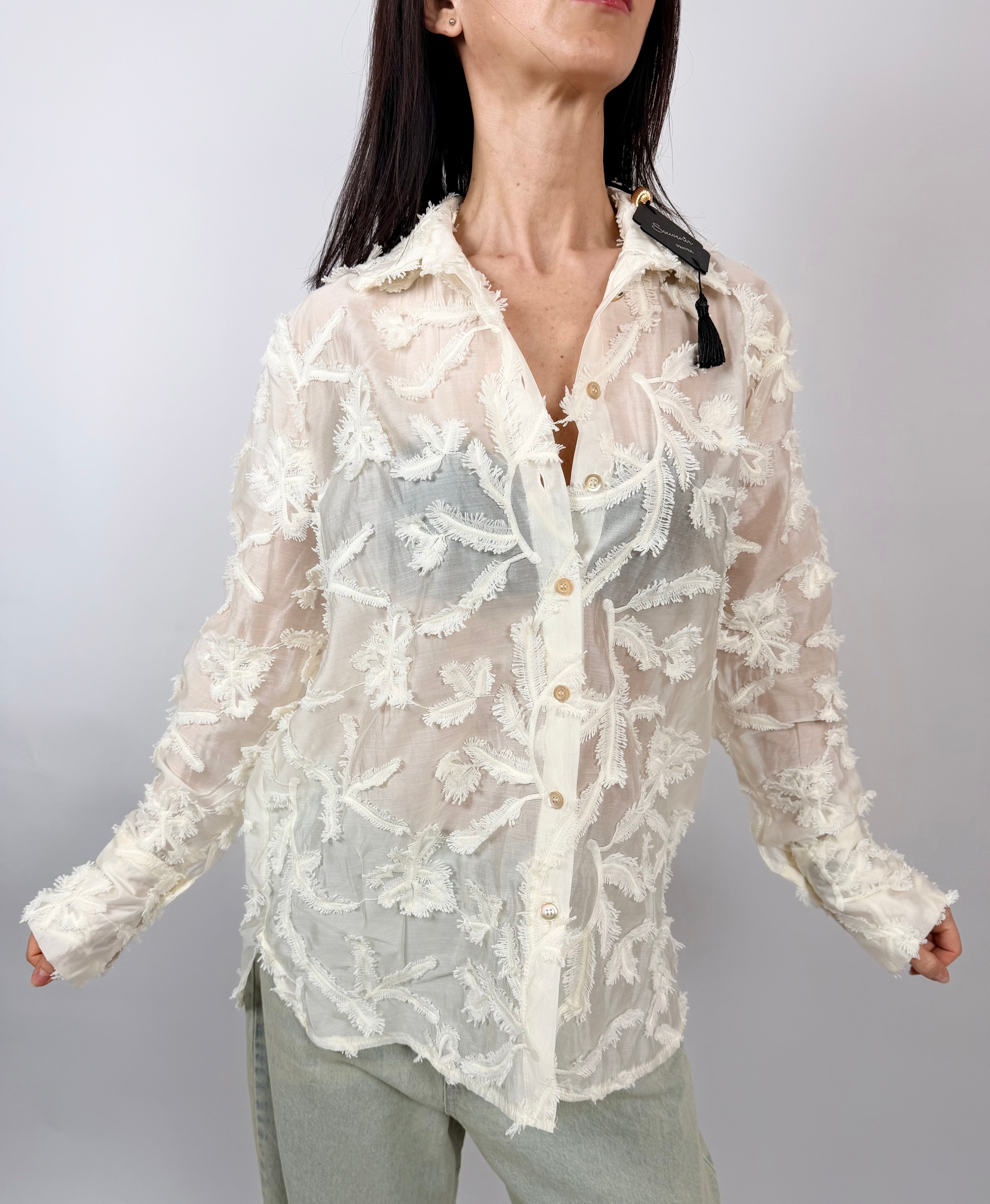 Camicia Fru Fru, Panna - Souvenir