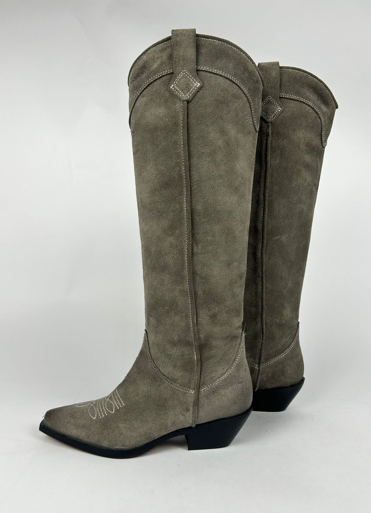 Stivale Texano Alto Camoscio, Taupe - Curiositè