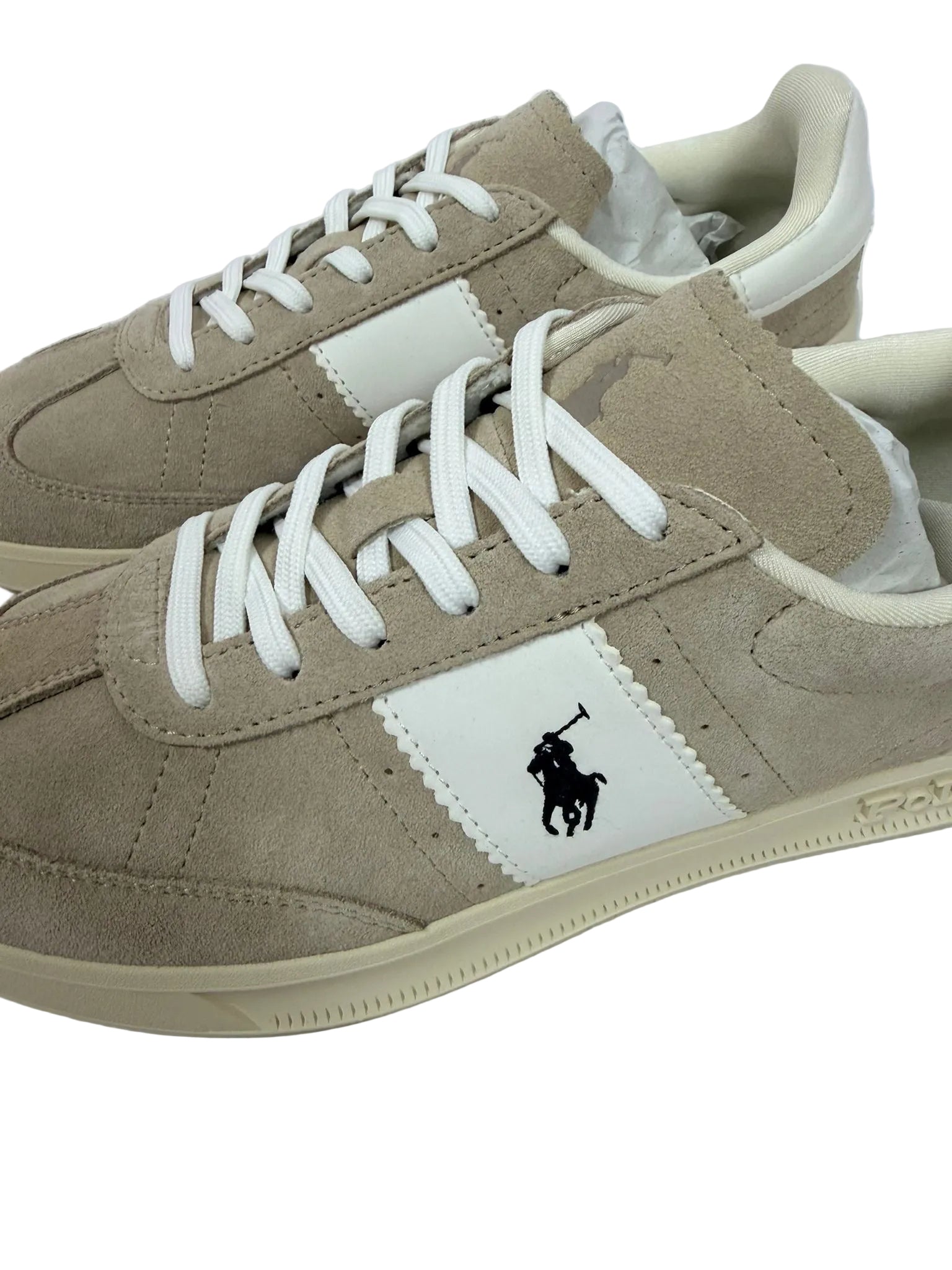 Sneakers Suede, Beige/Bianco - Polo Ralph Lauren