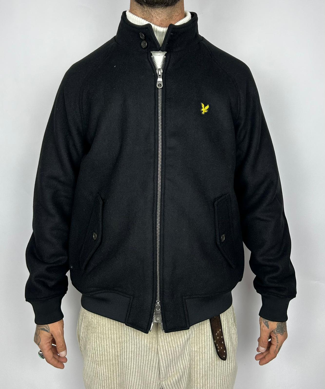 Harrington Jacket Wool, Jet Black - Lyle&Scott