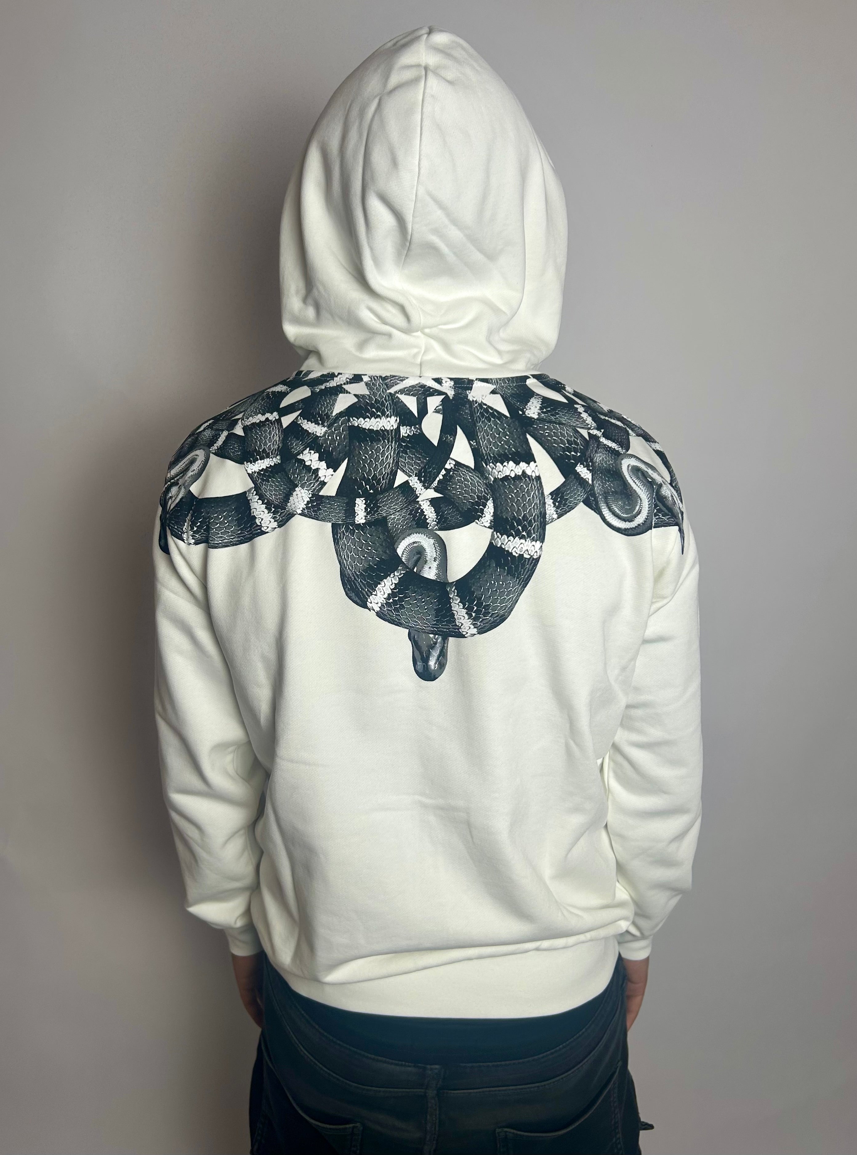 Hoodie Zip Snake, Off White - County Of Milan