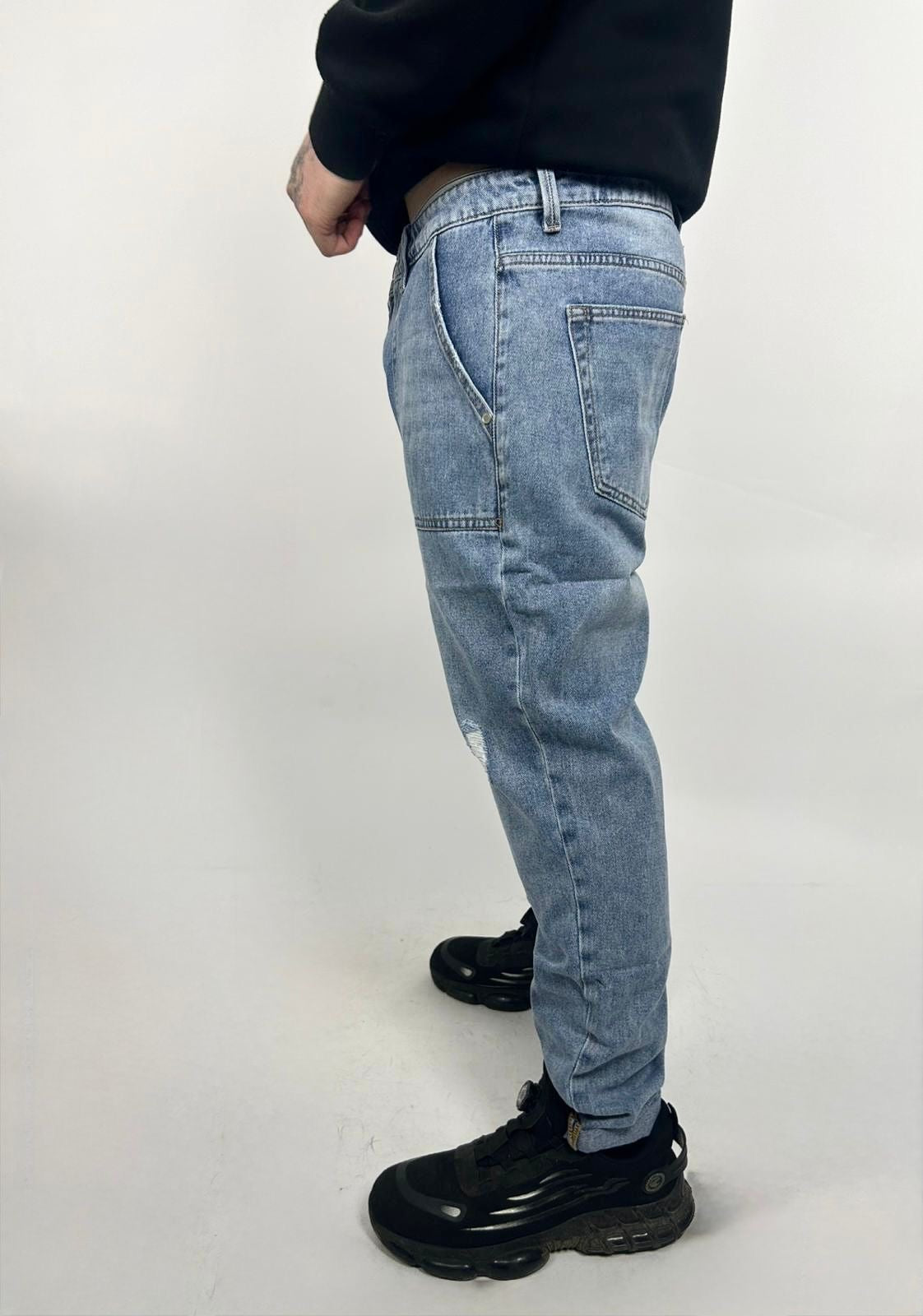 Jeans New Pocket Baggy Chiaro - Landek