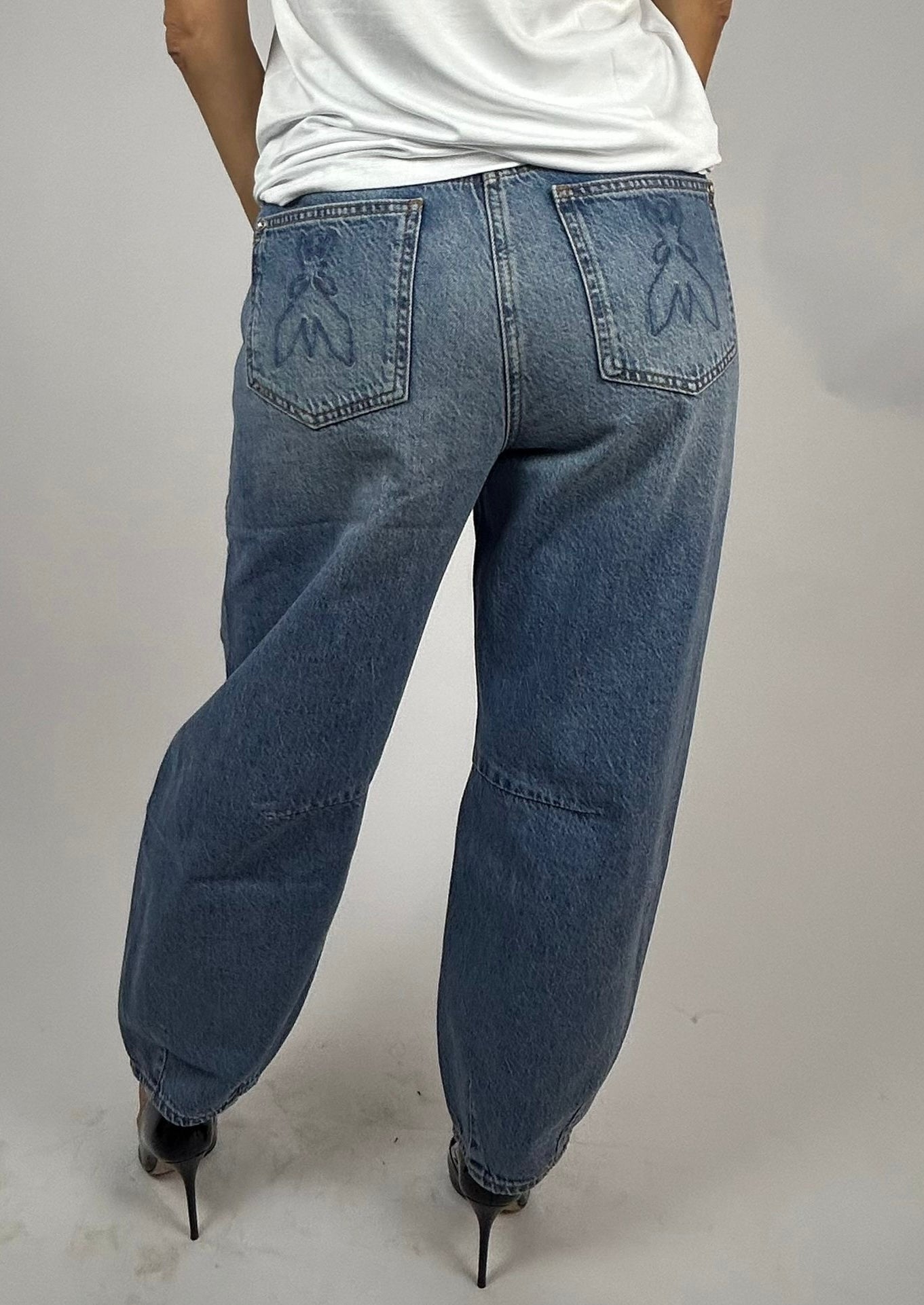 Jeans Baloon Vita Bassa, Stone Wash - Patrizia Pepe