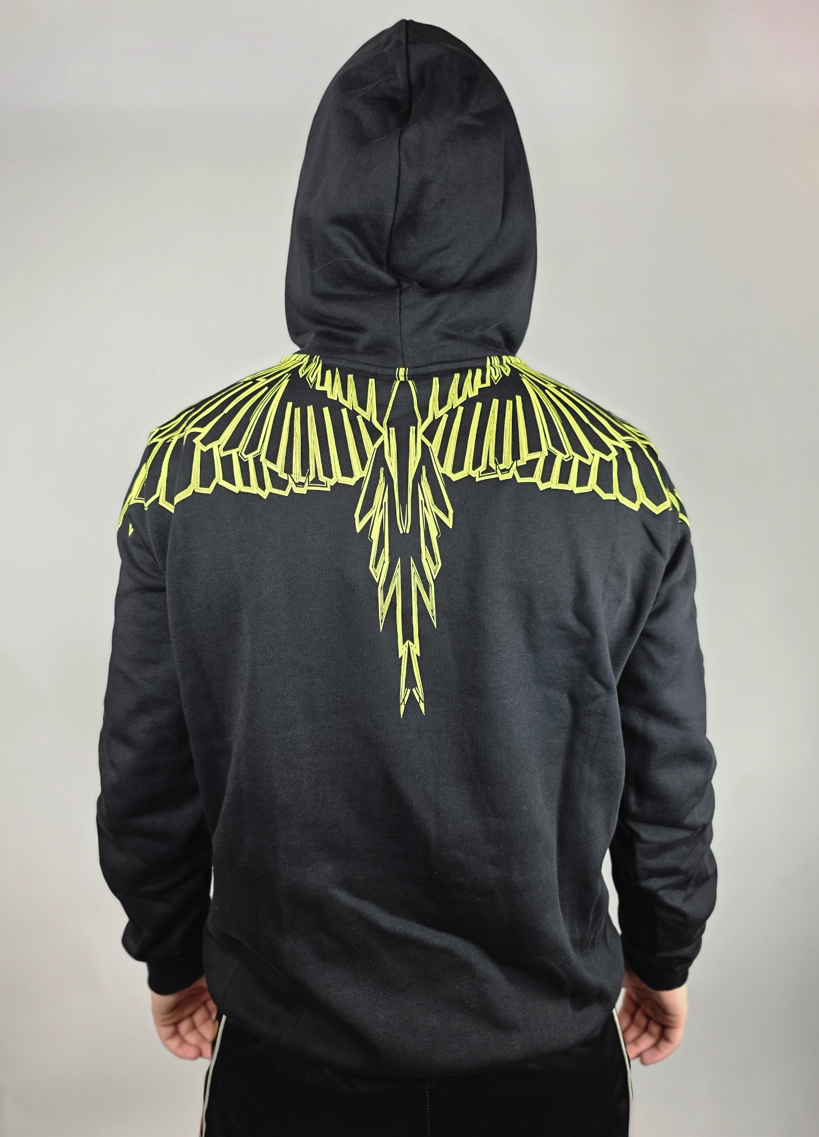 Hoodie Yellow Stylized Wings - County Of Milan