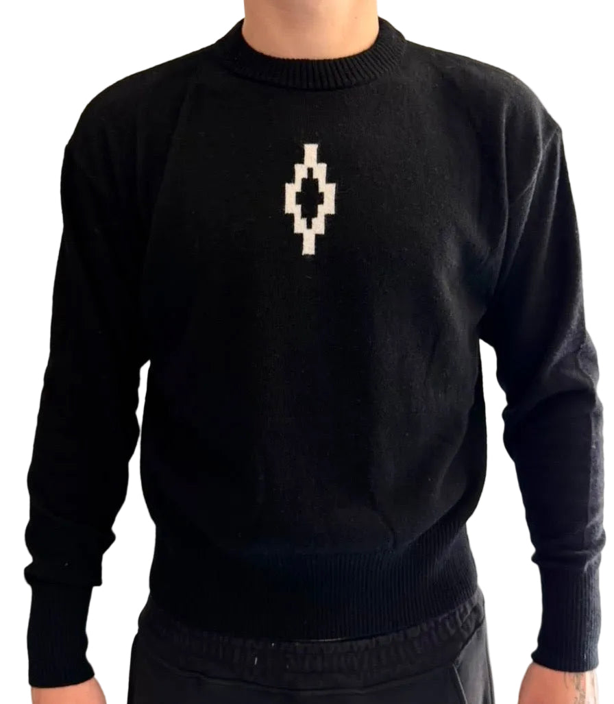 Maglione Lana, Nero Logo - County of Milan