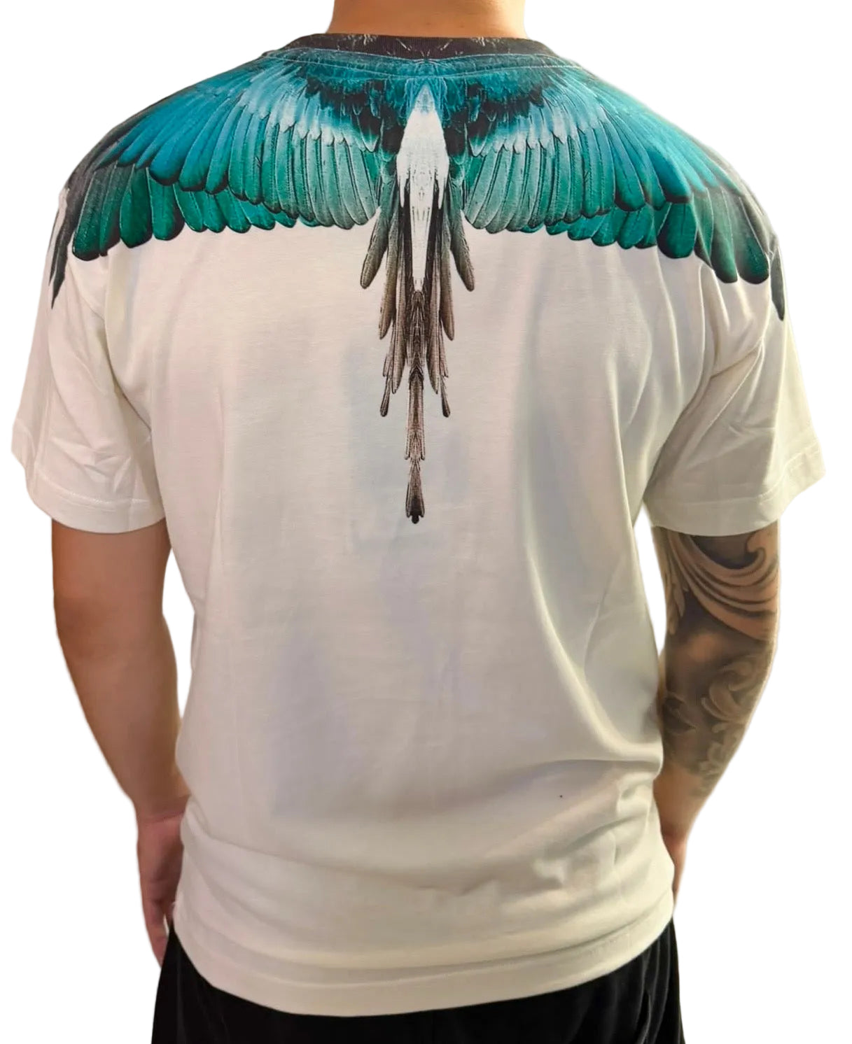 T-shirt Light Blue Wings, Bianco - County of Milan